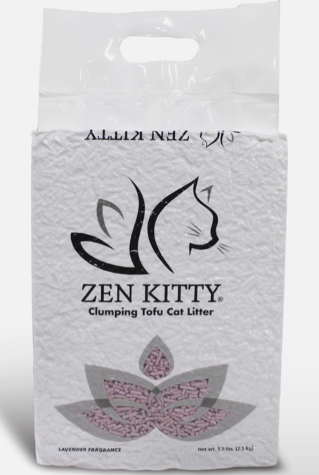 ZenKitty Clumping Tofu Cat Litter Lavender Fragrance, Purple (20030)