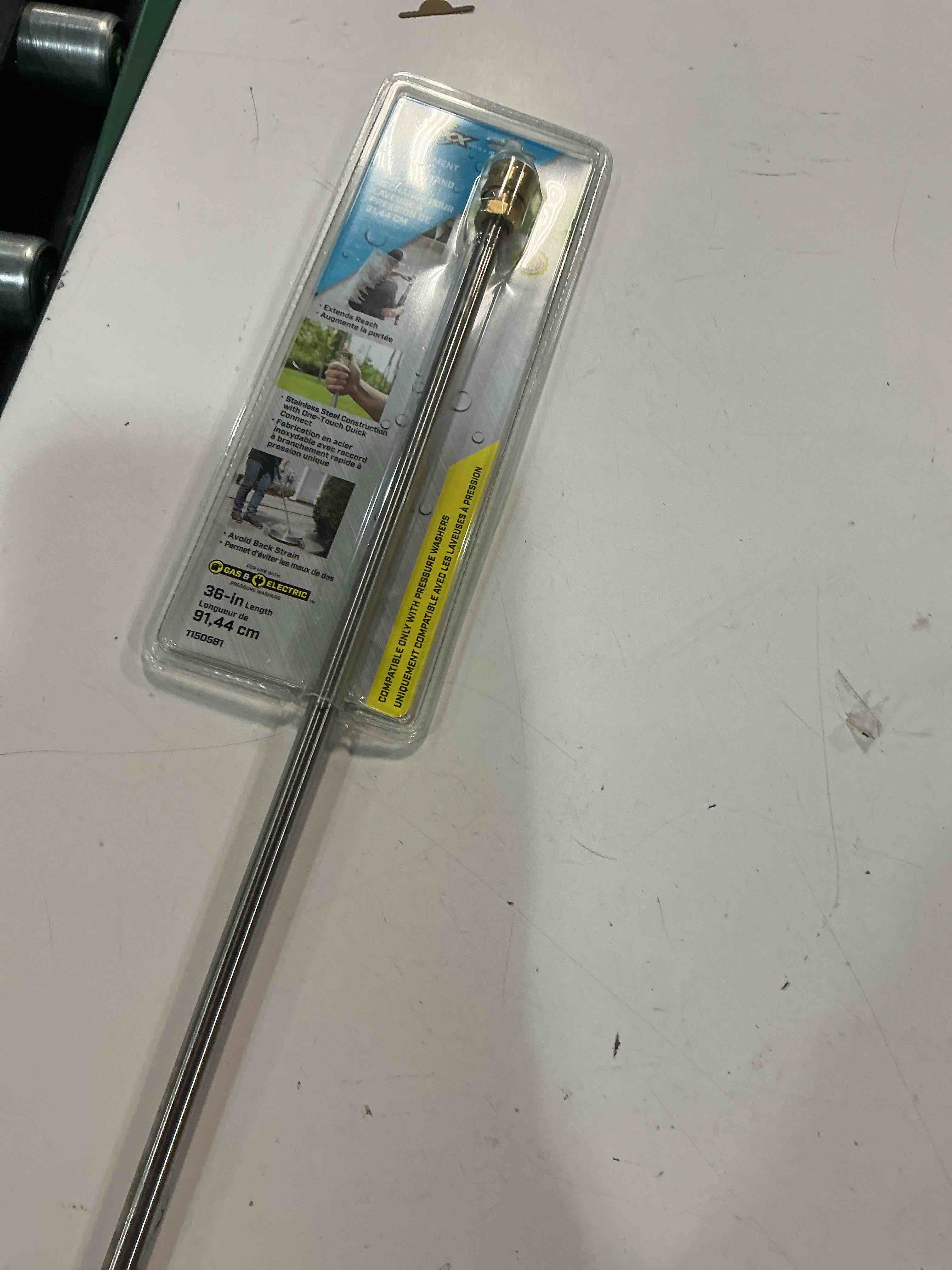 Condition photo showing Good Condition for surfacemaxx 3-ft up to 4500-psi steel pressure washer spray wand item #1150581 | model #sgy-pwa89
