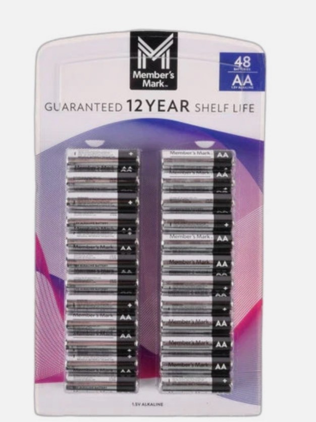Condition photo showing Good Condition for member's mark alkaline aa batteries (48 pack)