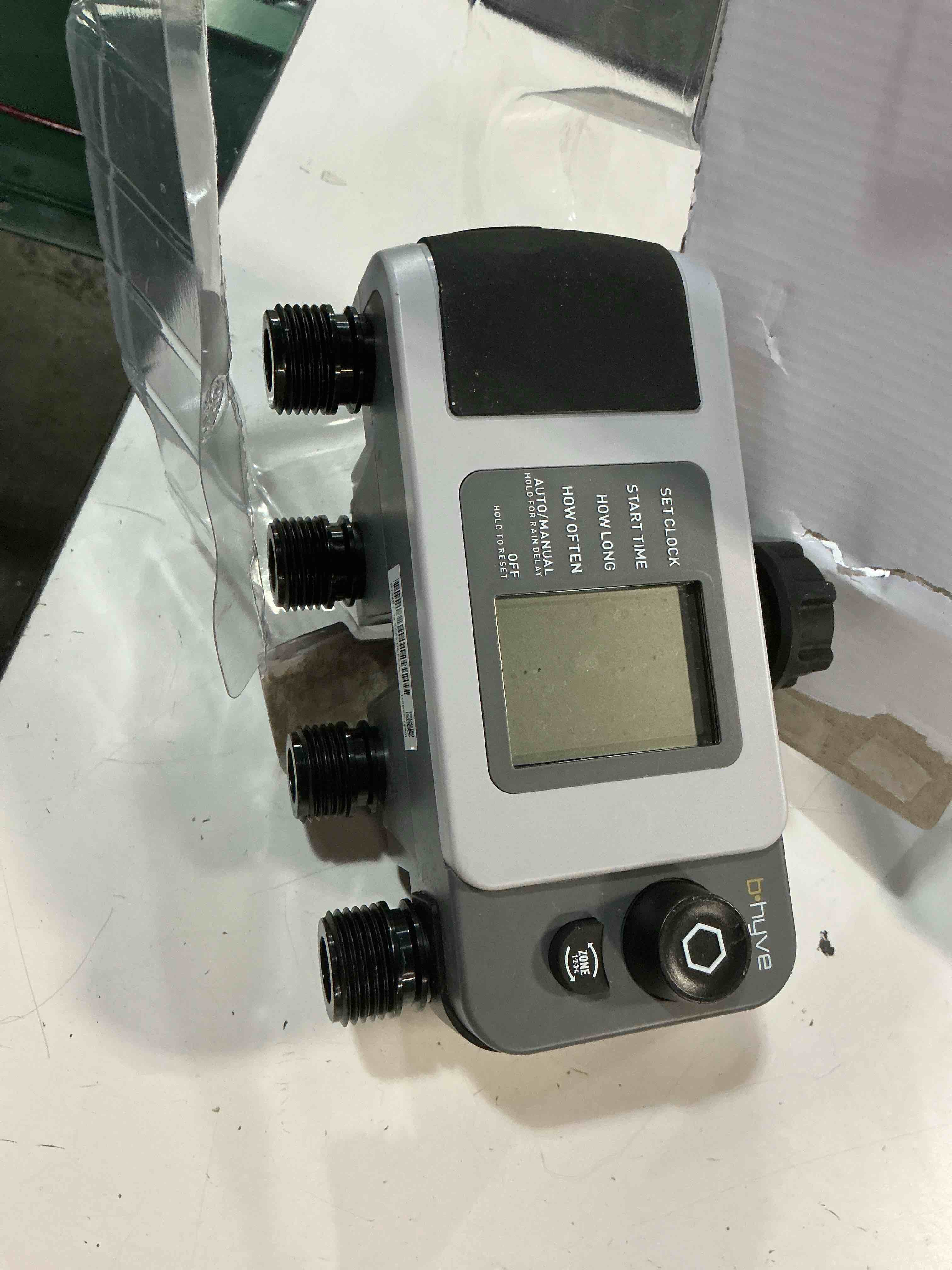 Condition photo showing As Is for orbit 4 output port adjustable digital hose end timer