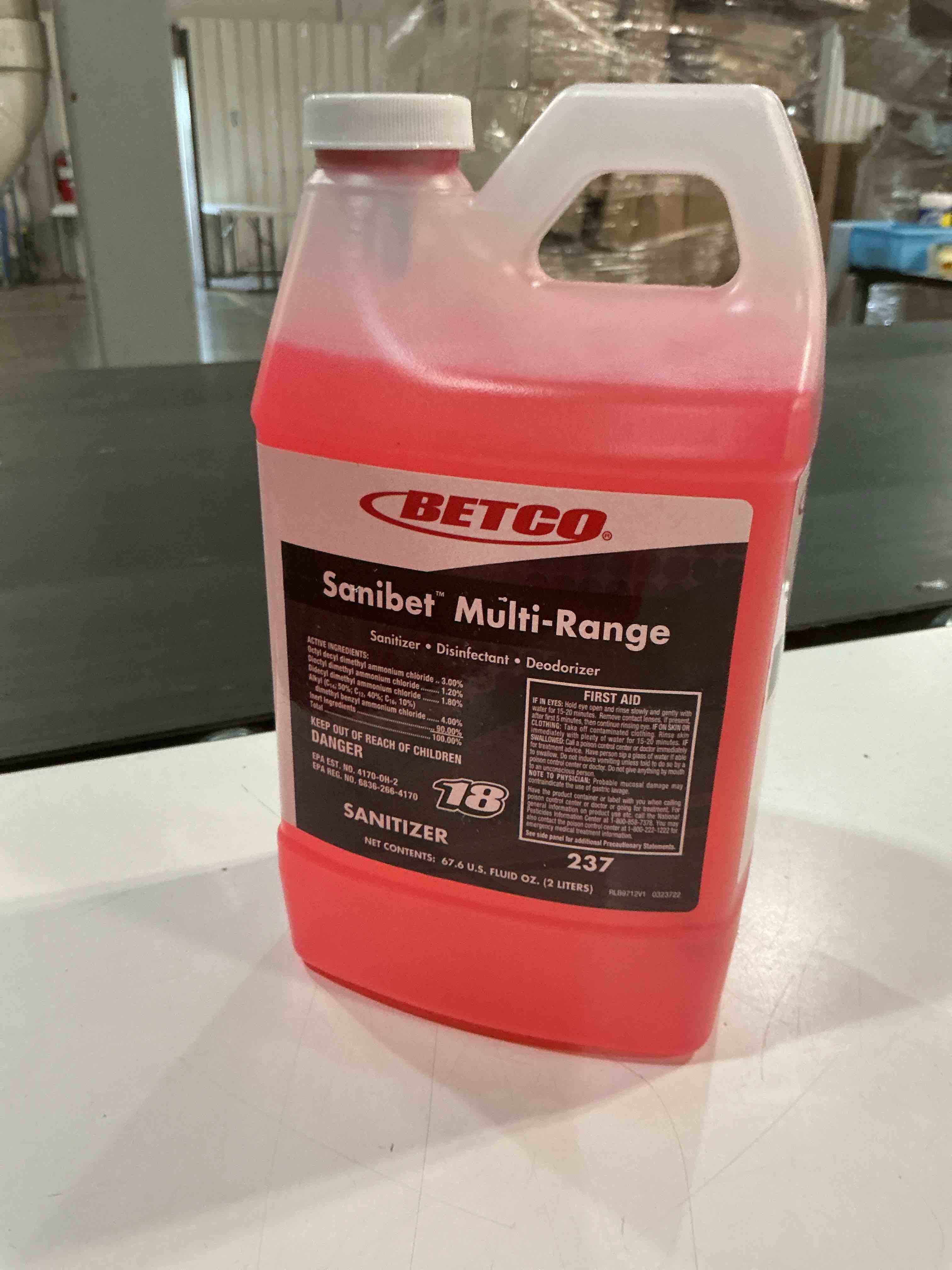 Condition photo showing New/Like New for betco  bet2374700ea  symplicity sanibet multirange sanitizer  1 each  pink