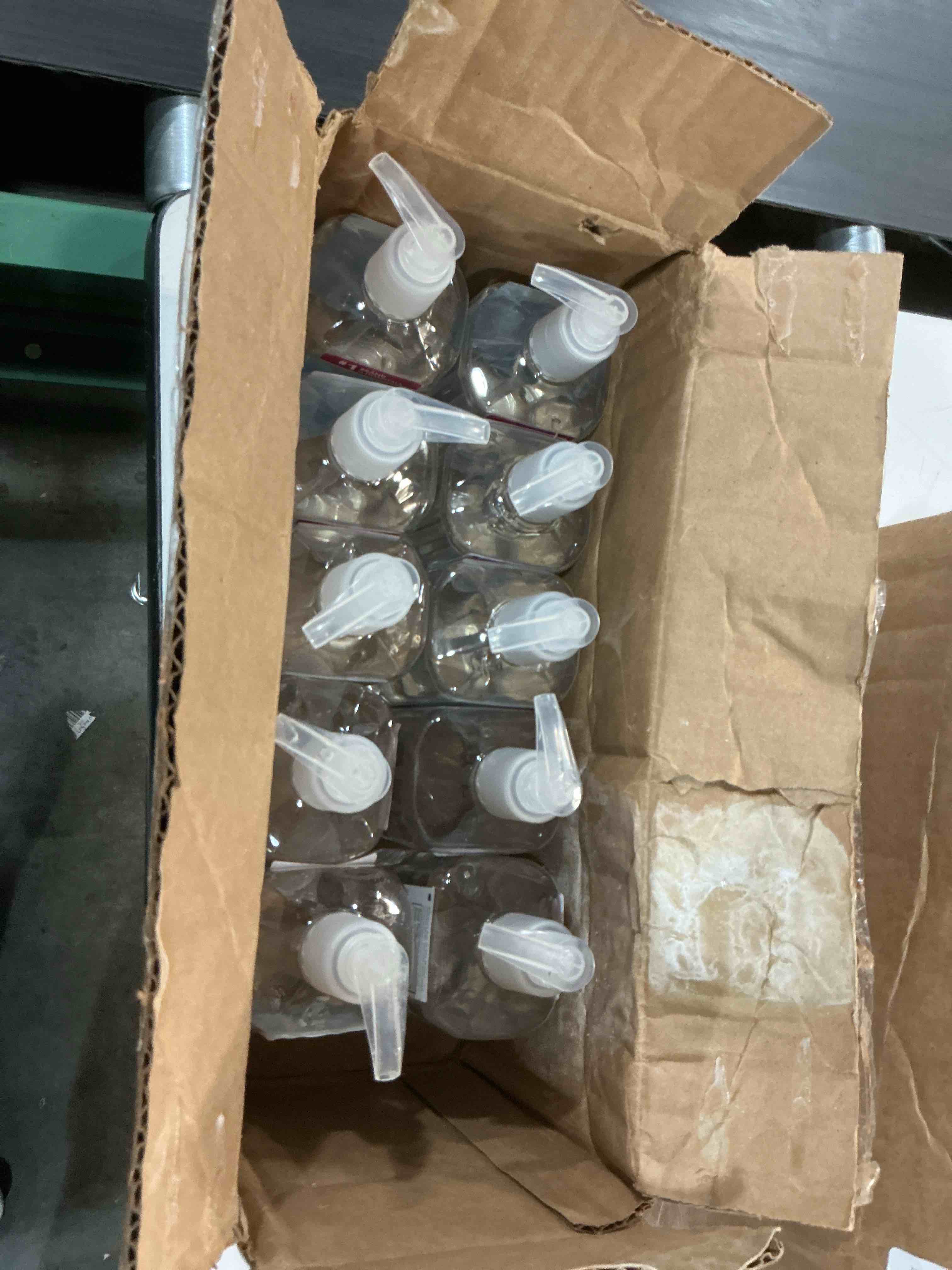 Condition photo showing As Is for (i complete). purell® advanced hand sanitizer - 12 fl oz table top pump bottle