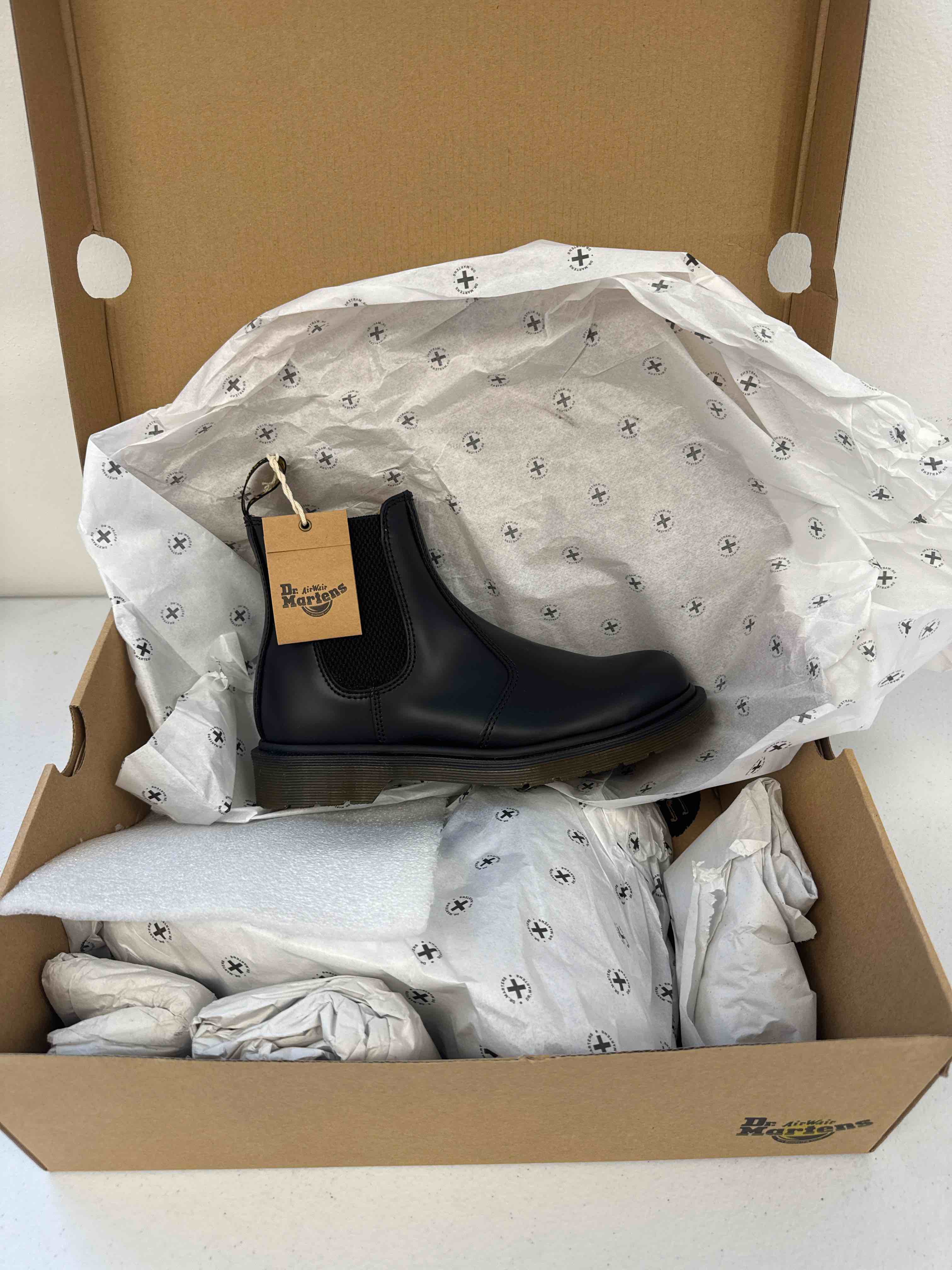 Condition photo showing New/Like New for dr. martens 2976 chelsea boot men’s 5