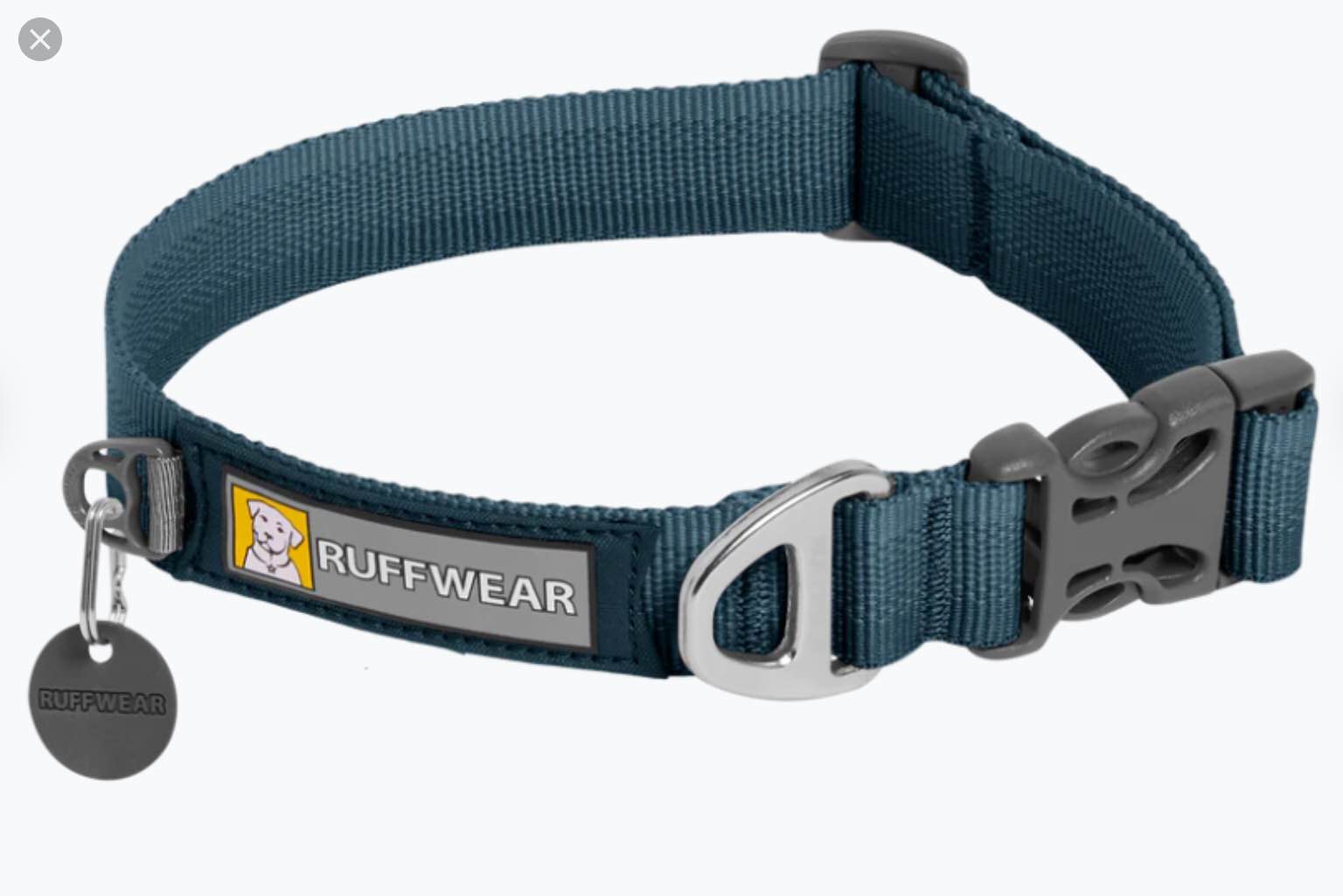 ruffwear dog collar blue 11-14  in