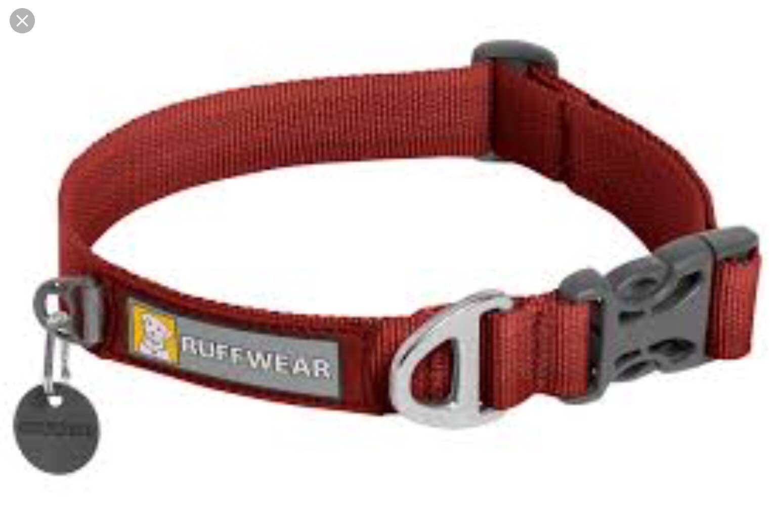 ruffwear, front range dog collar, durable and comfortable collar for everyday use, red clay, 14"-20"