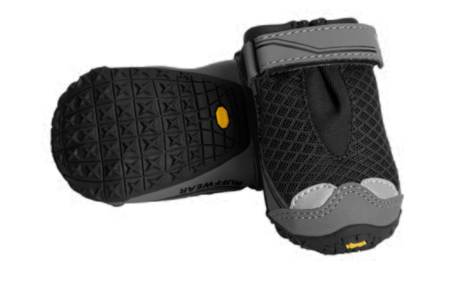 ruffwear, grip trex dog boots, outdoor booties with rubber soles for hiking and running 2.0in