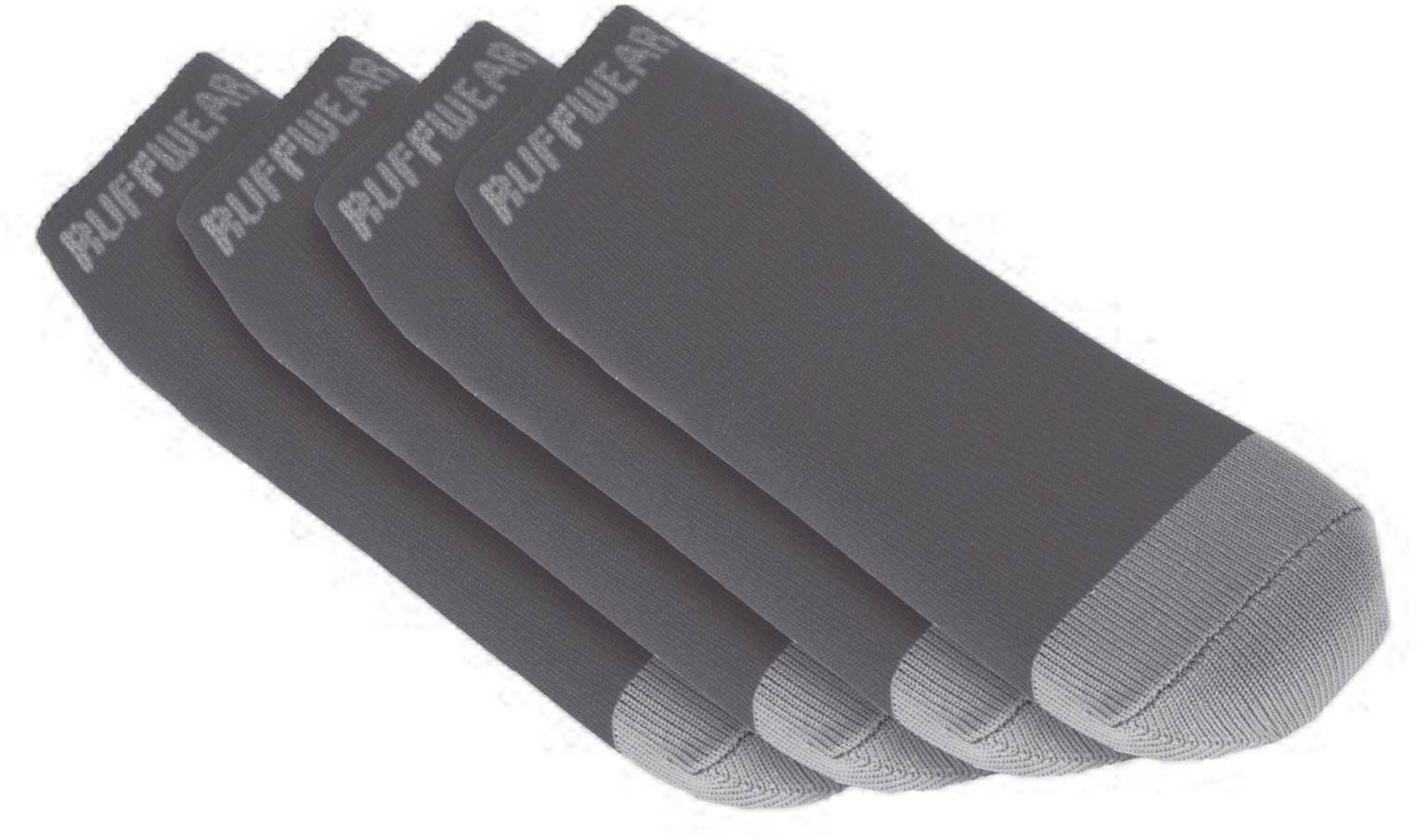 ruffwear, bark'n boot liners stretch socks for dog boots, twilight gray, 2.00 in/2.25 in