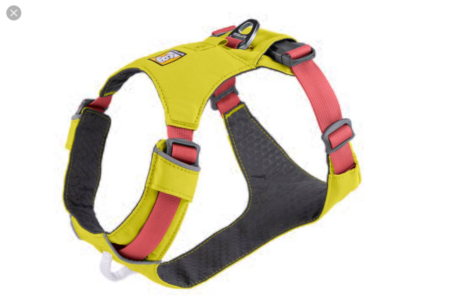 ruffwear dog harness green and pink medium