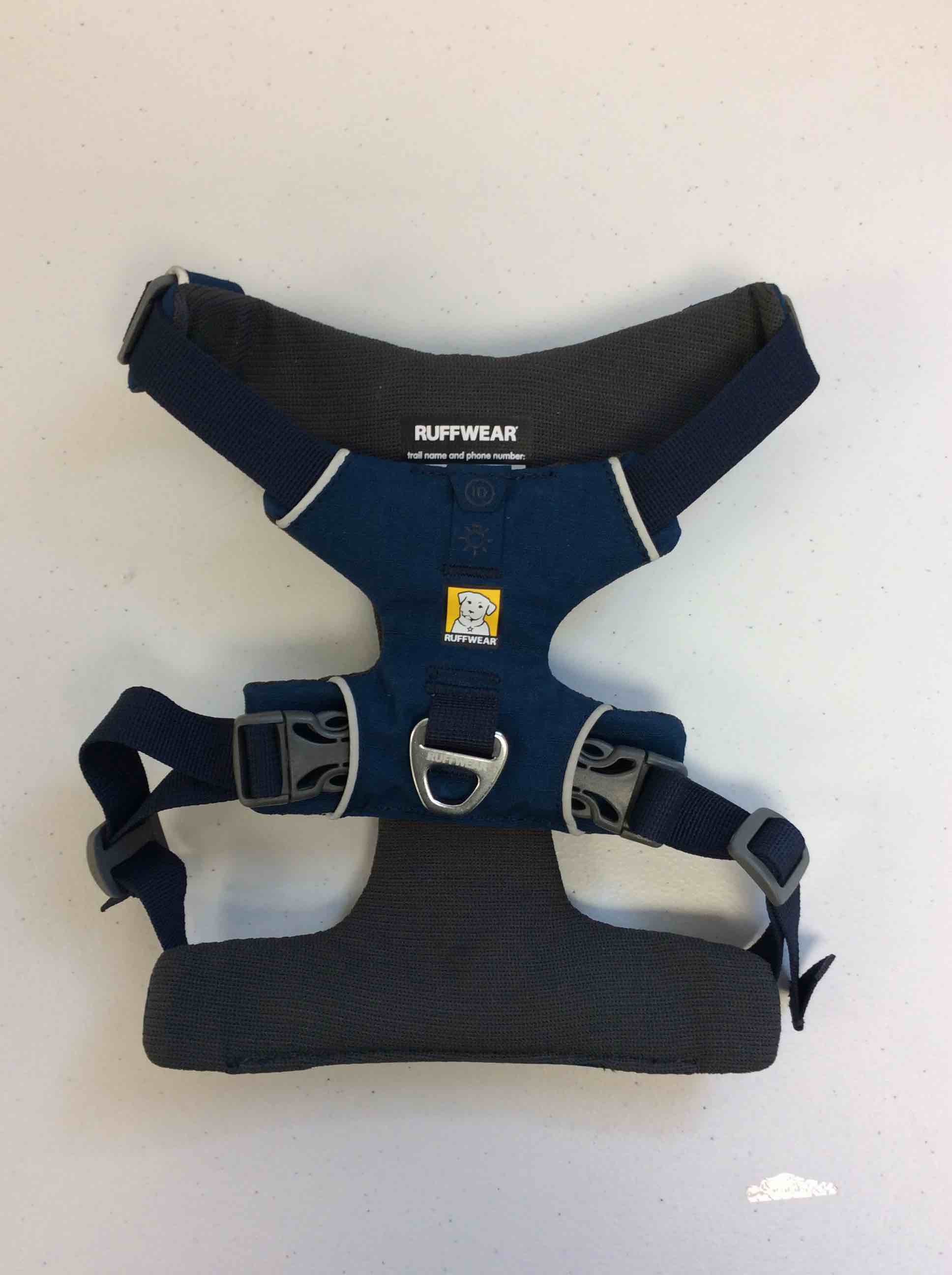 Condition photo showing Good Condition for ruffwear dog harness blue x-small