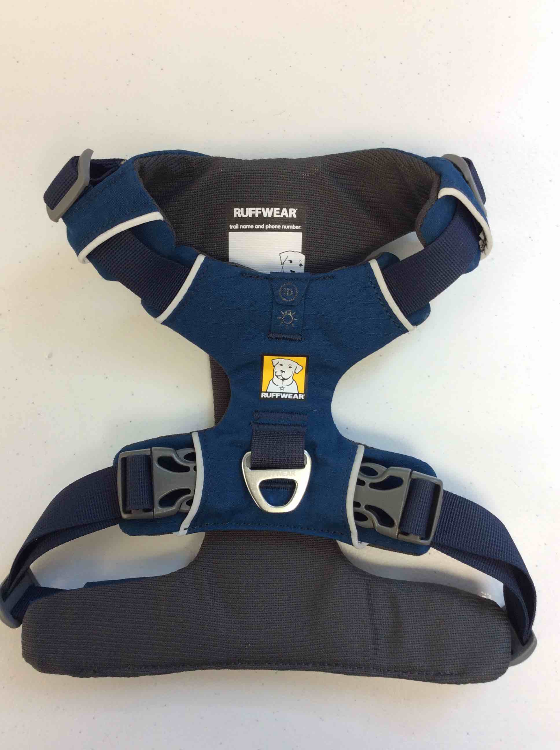 Condition photo showing Good Condition for ruffwear dog harness blue small