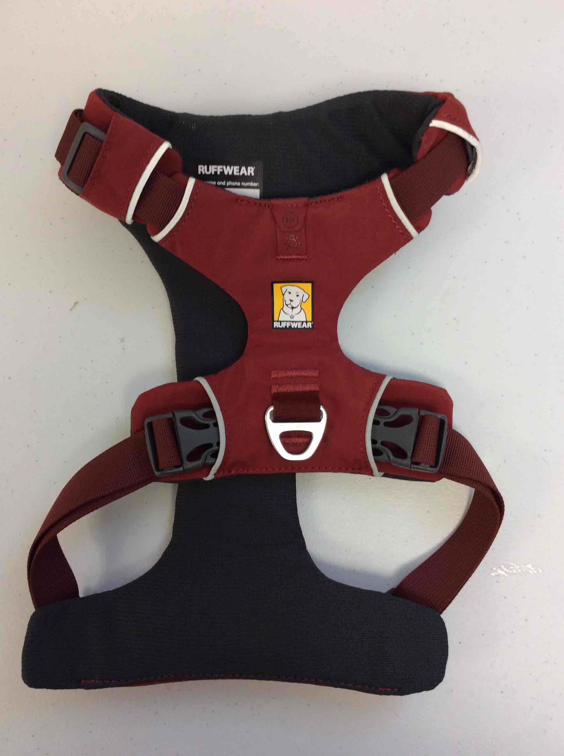 Condition photo showing New/Like New for ruffwear dog harness red clay medium