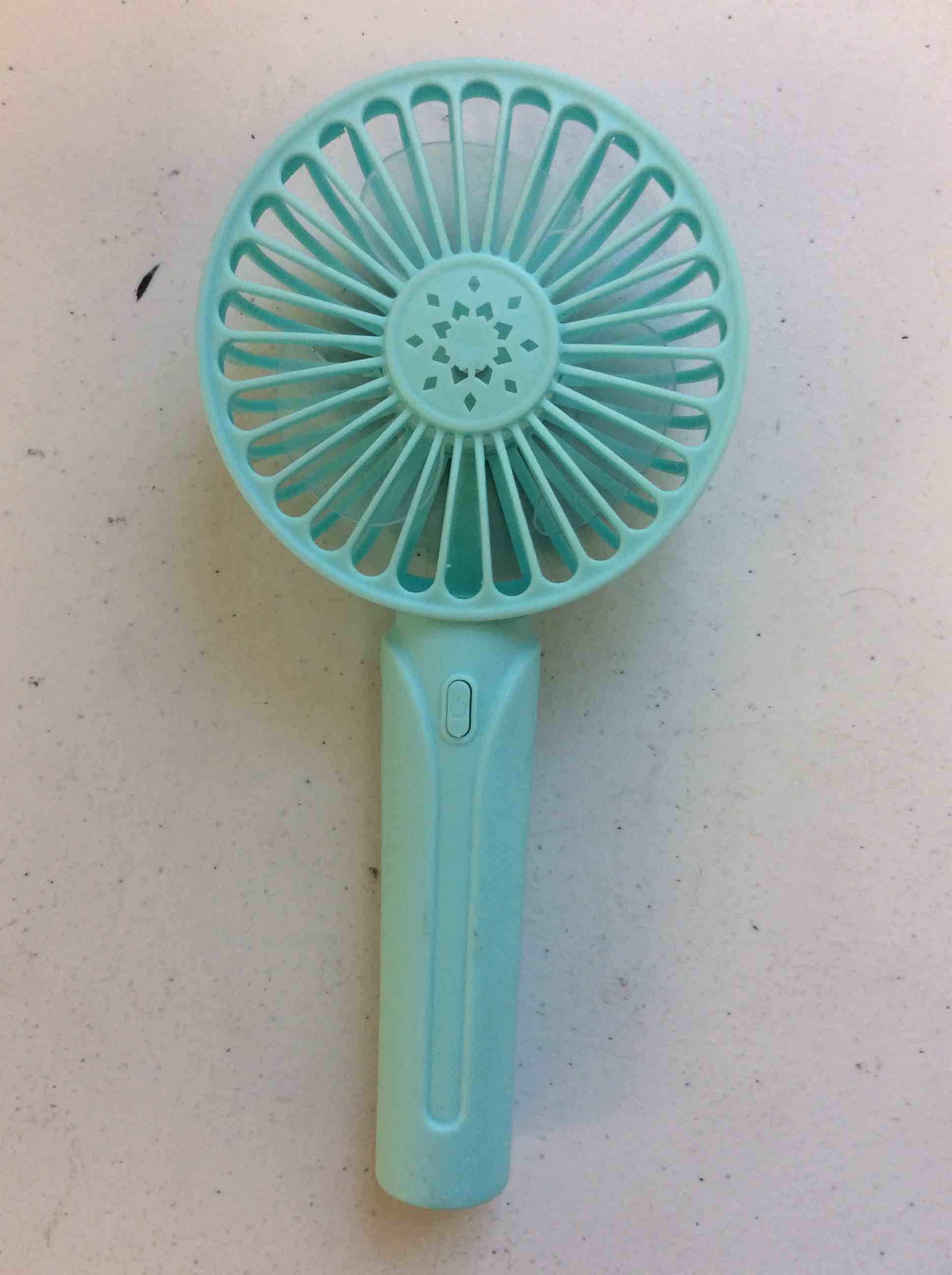 Teal Hand Fan
