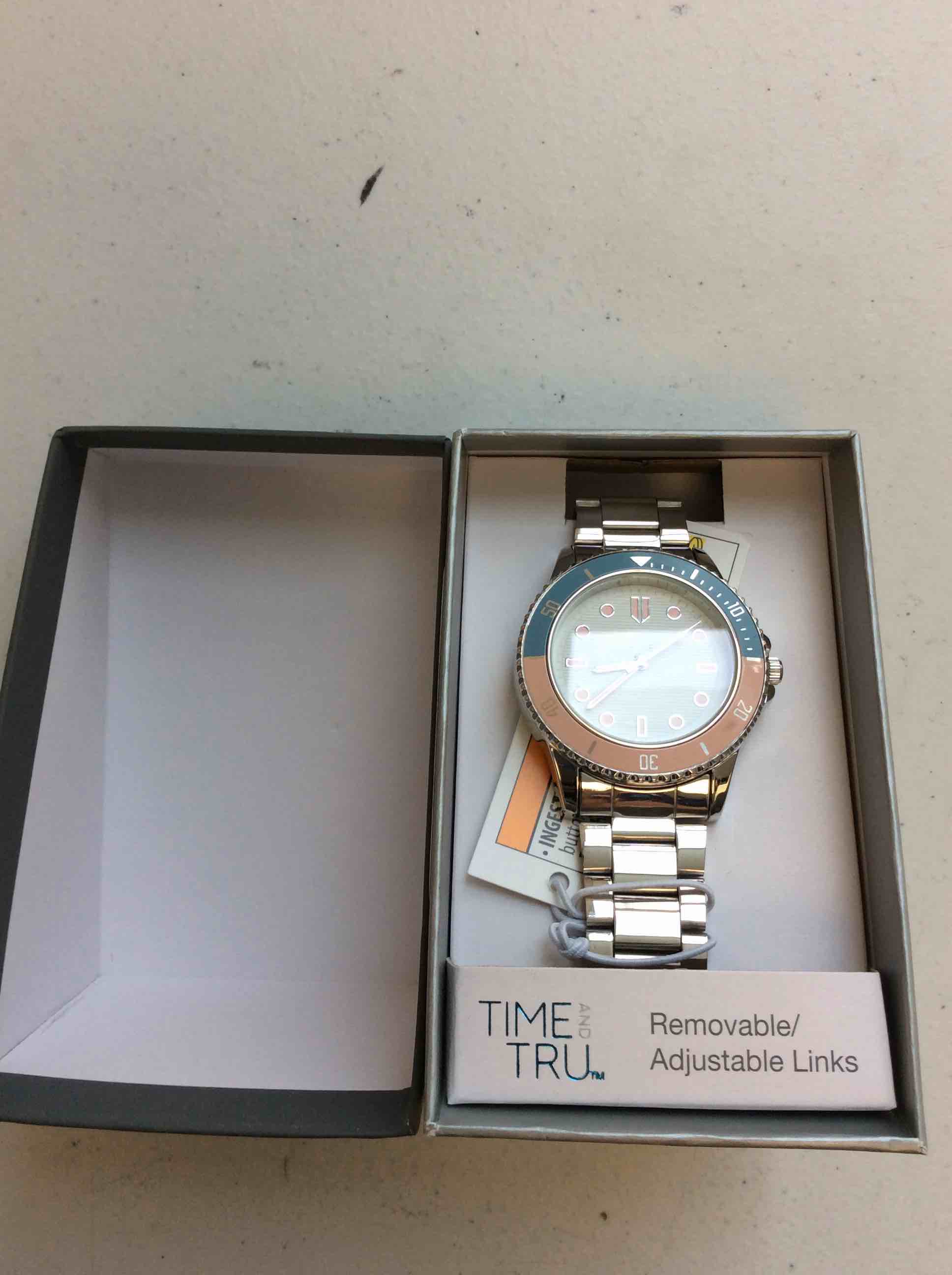 Time and True Hand Watch Pink And Blue 