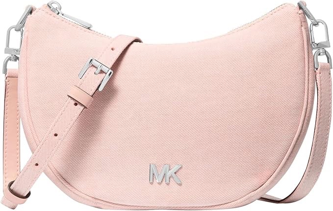 Michael Kors Kyla Small Convertible Pouchette, Silver-tone Hardware/Rosewater, One size