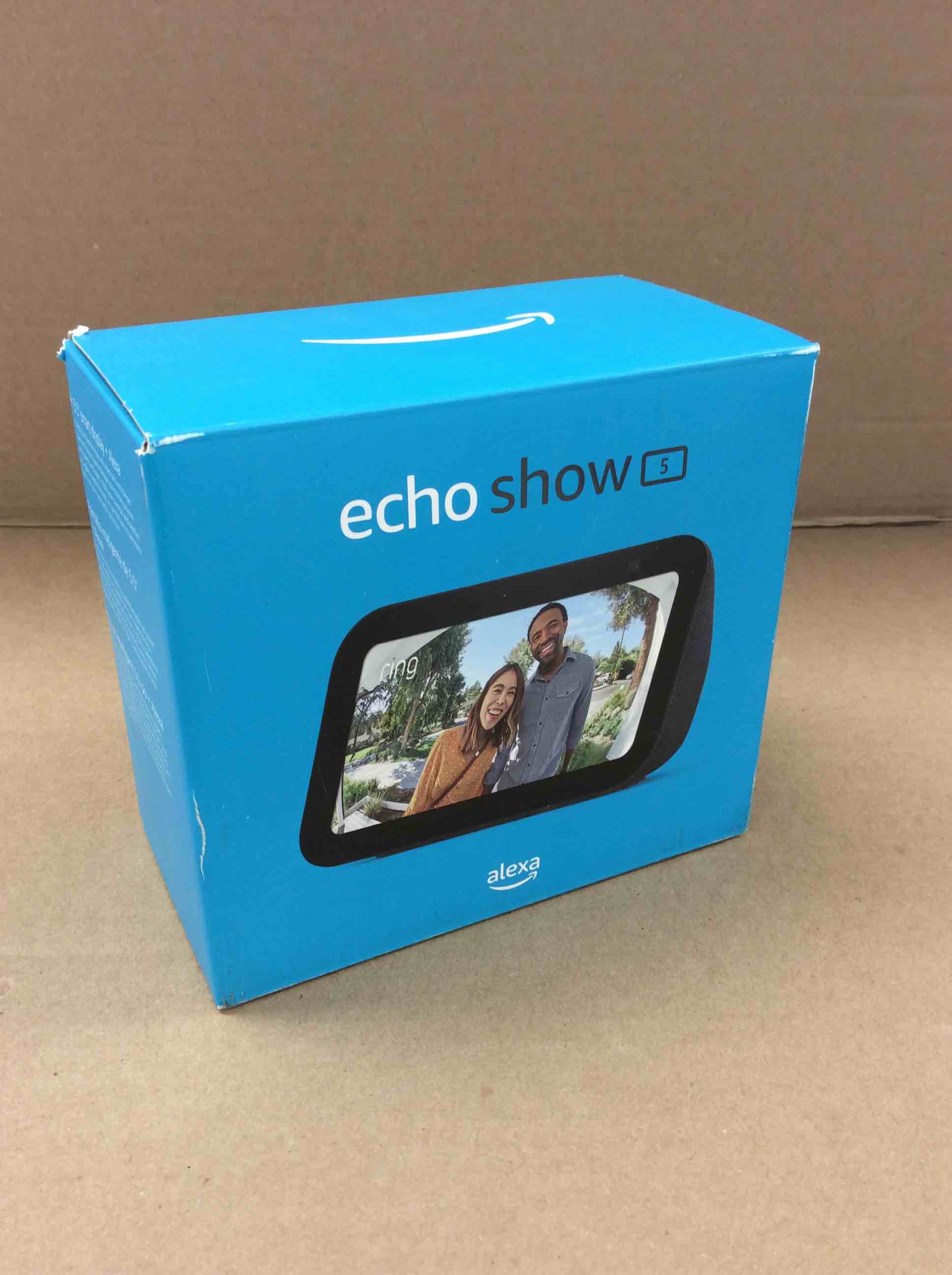 Condition photo showing New/Like New for amazon echo show 5 (3rd gen, 2023 release) | smart display with deeper bass and clearer sound - charcoal