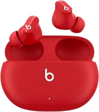 studio buds totally wireless noise cancelling earbuds - beats red