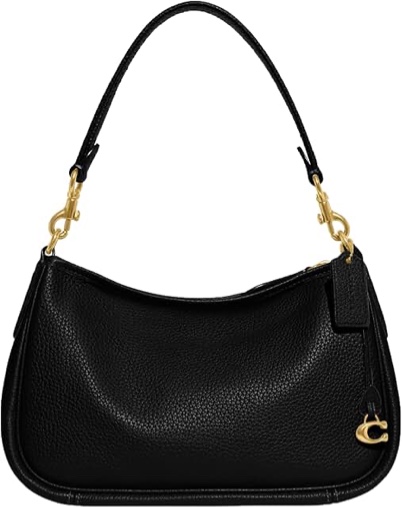 coach soft pebble leather cary crossbody cross body women's handbags black