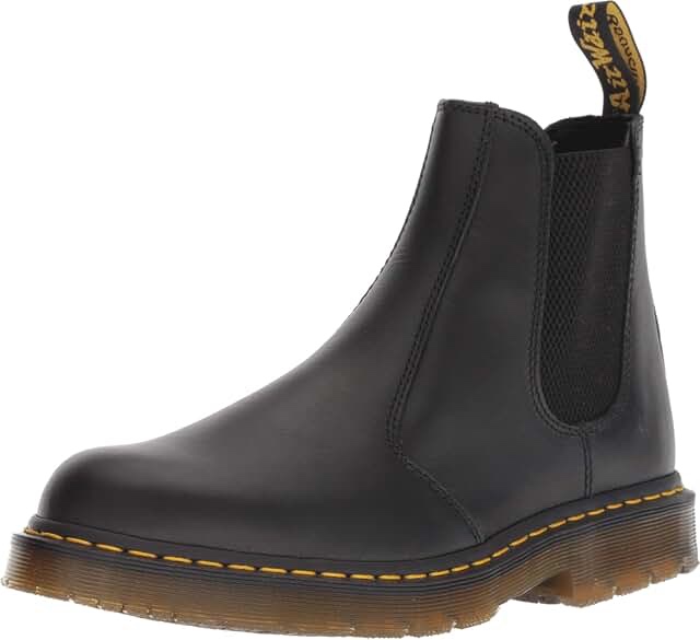 men’s 14 dr. martens 2976 originals chelsea, unisex, twin gore, slip resistant boot