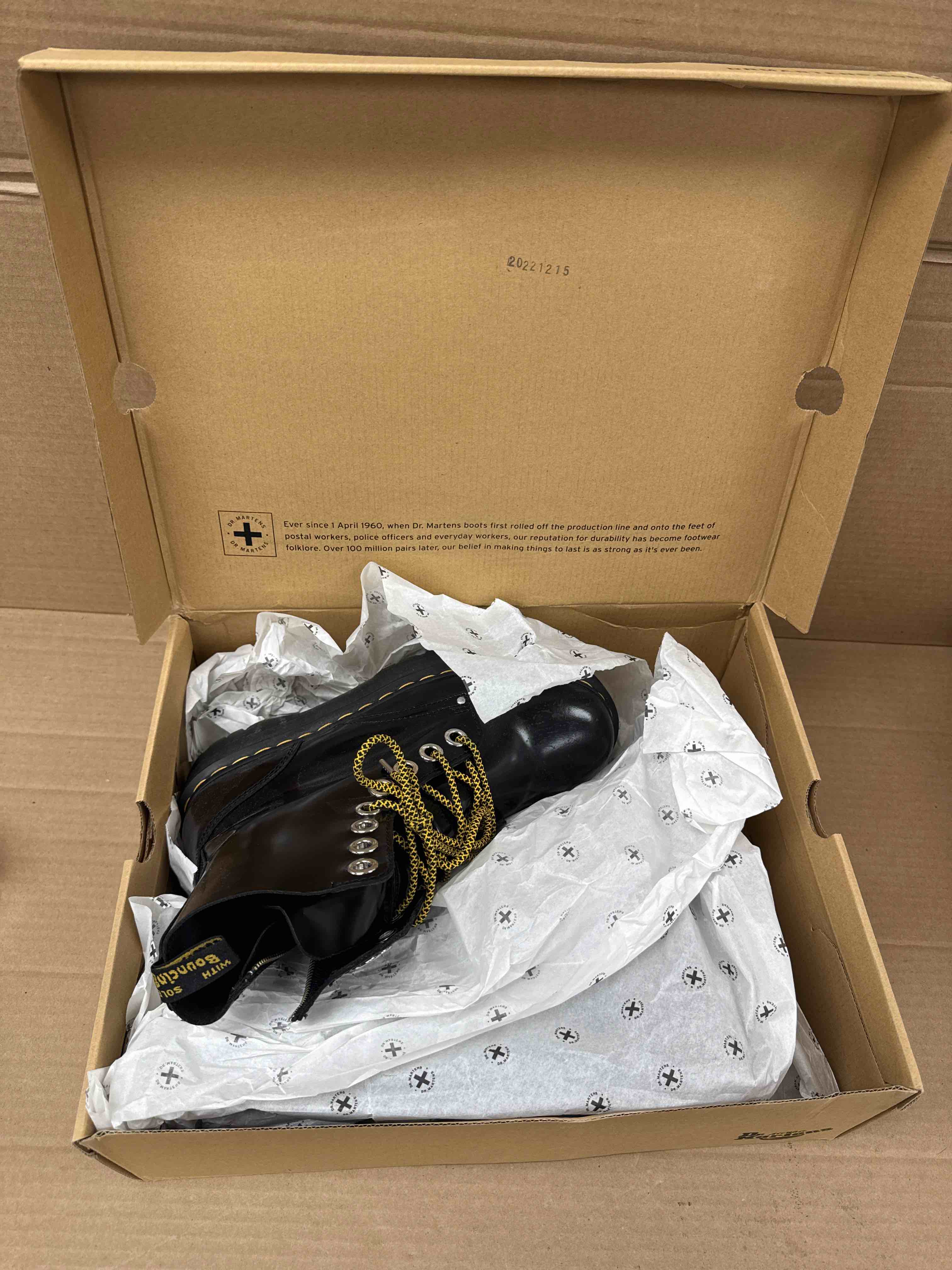 Condition photo showing Good Condition for women’s 11 men’s 10 dr. martens women's bovver boots