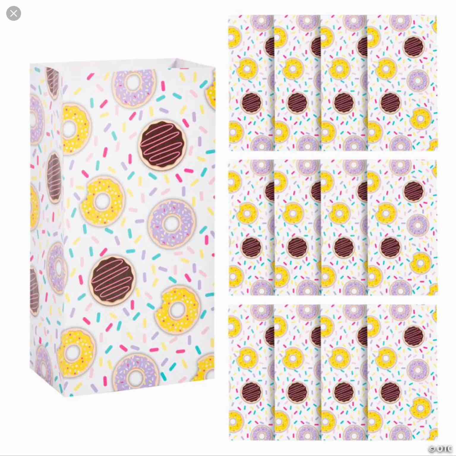 oriental trading donut treat bag 12 pcs