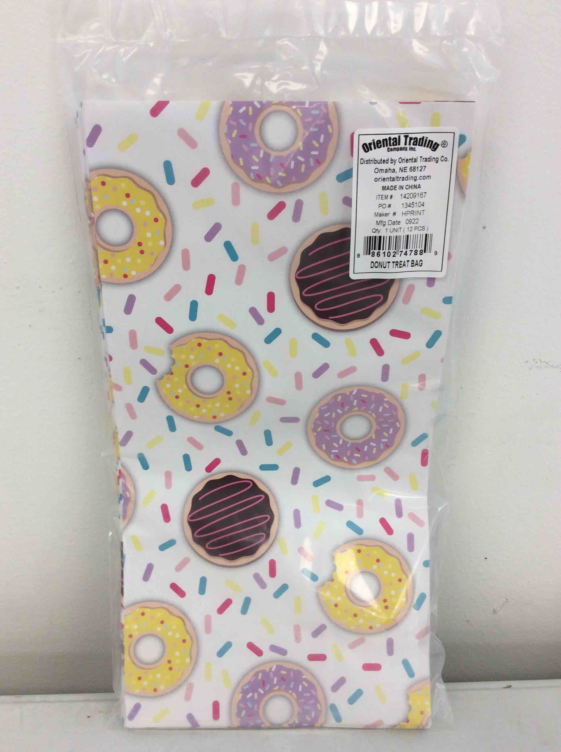 Condition photo showing New/Like New for oriental trading donut treat bag 12 pcs