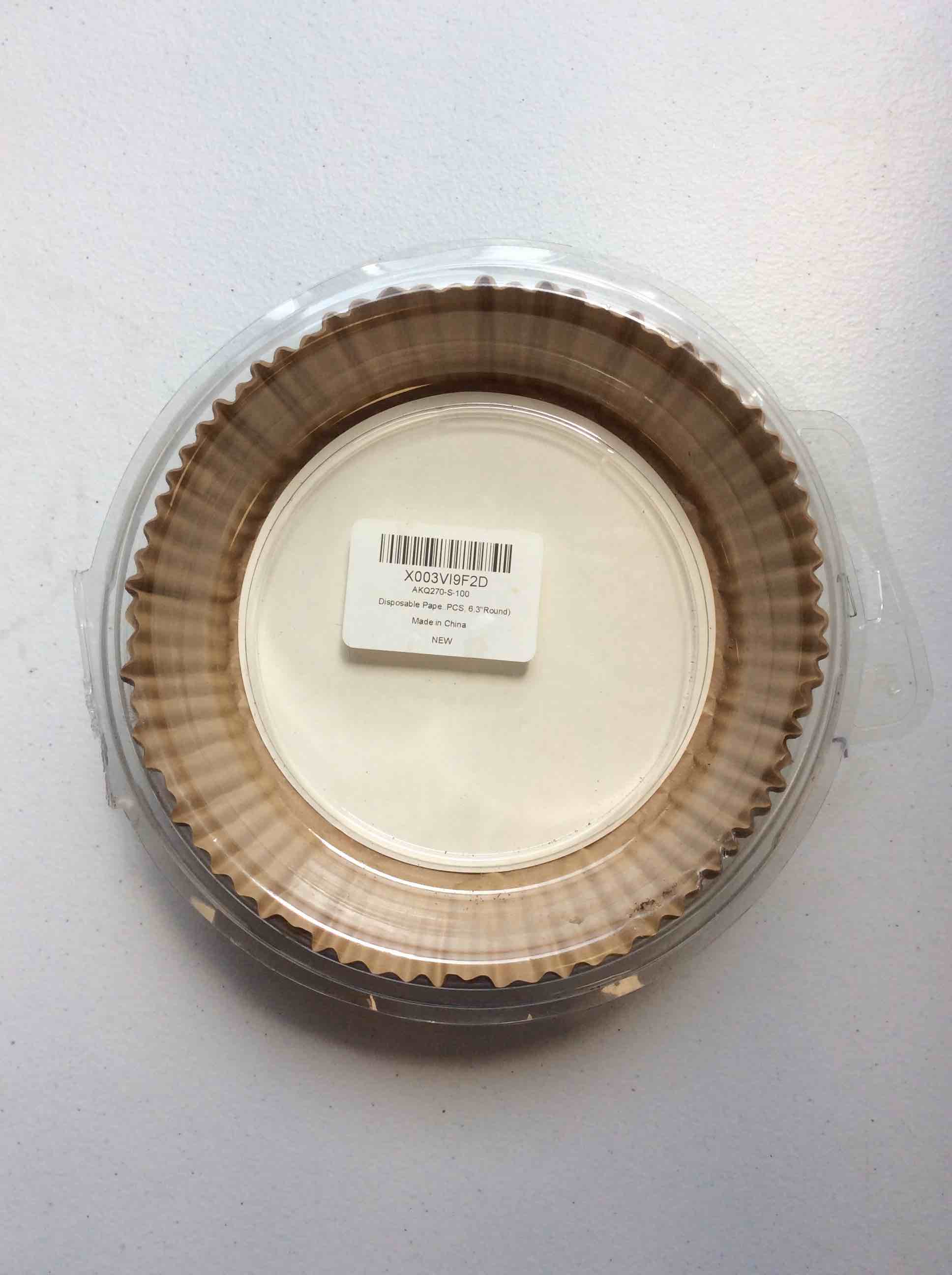 Disposable Paper 6.3” Round