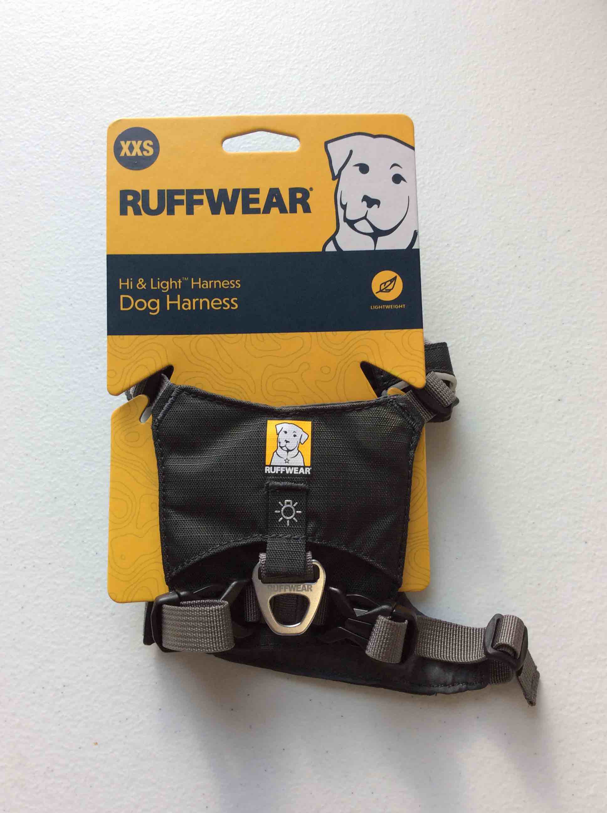 Condition photo showing New/Like New for ruffwear dog harness gray xx-small