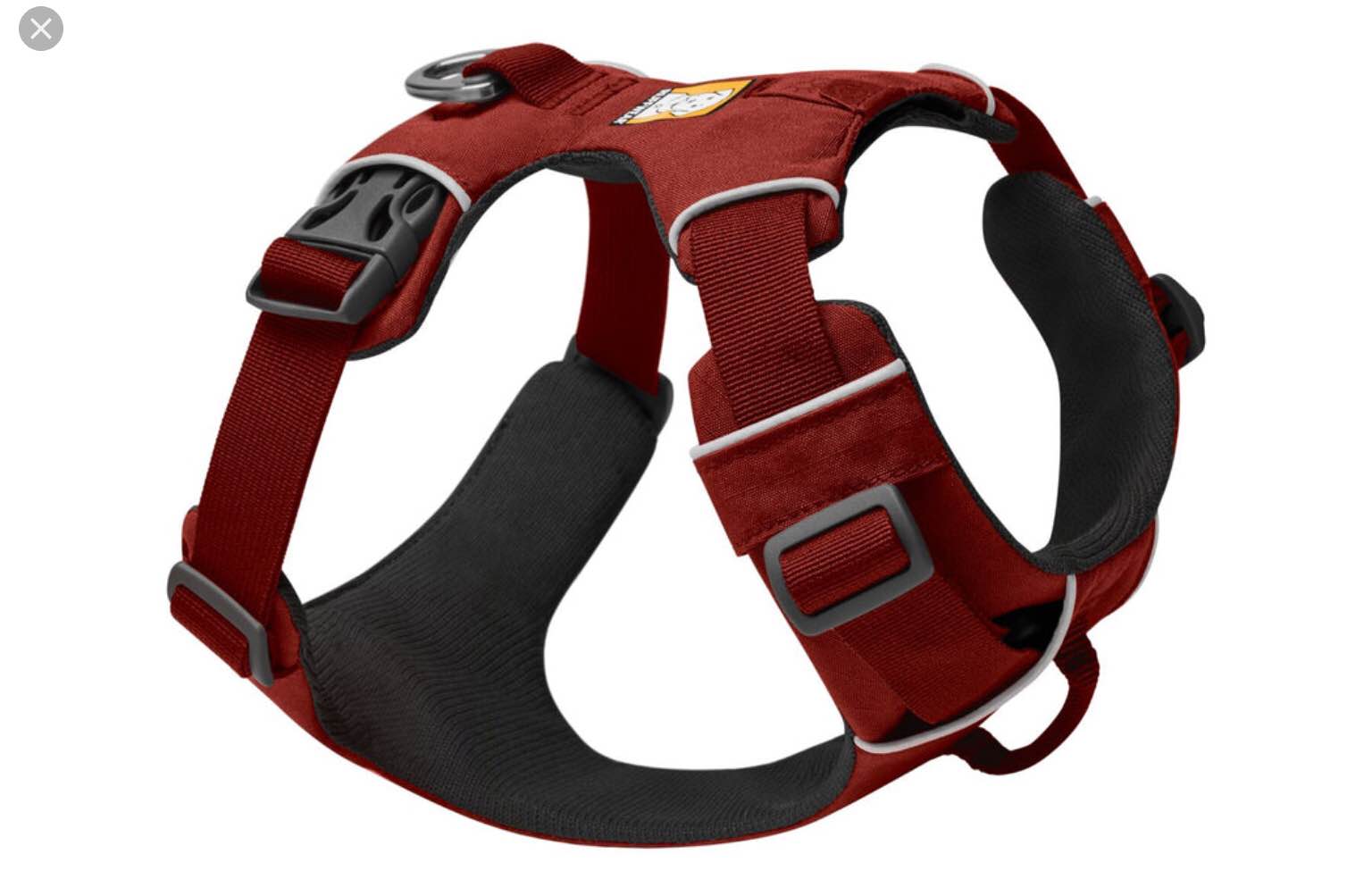 ruffwear dog harness red clay medium