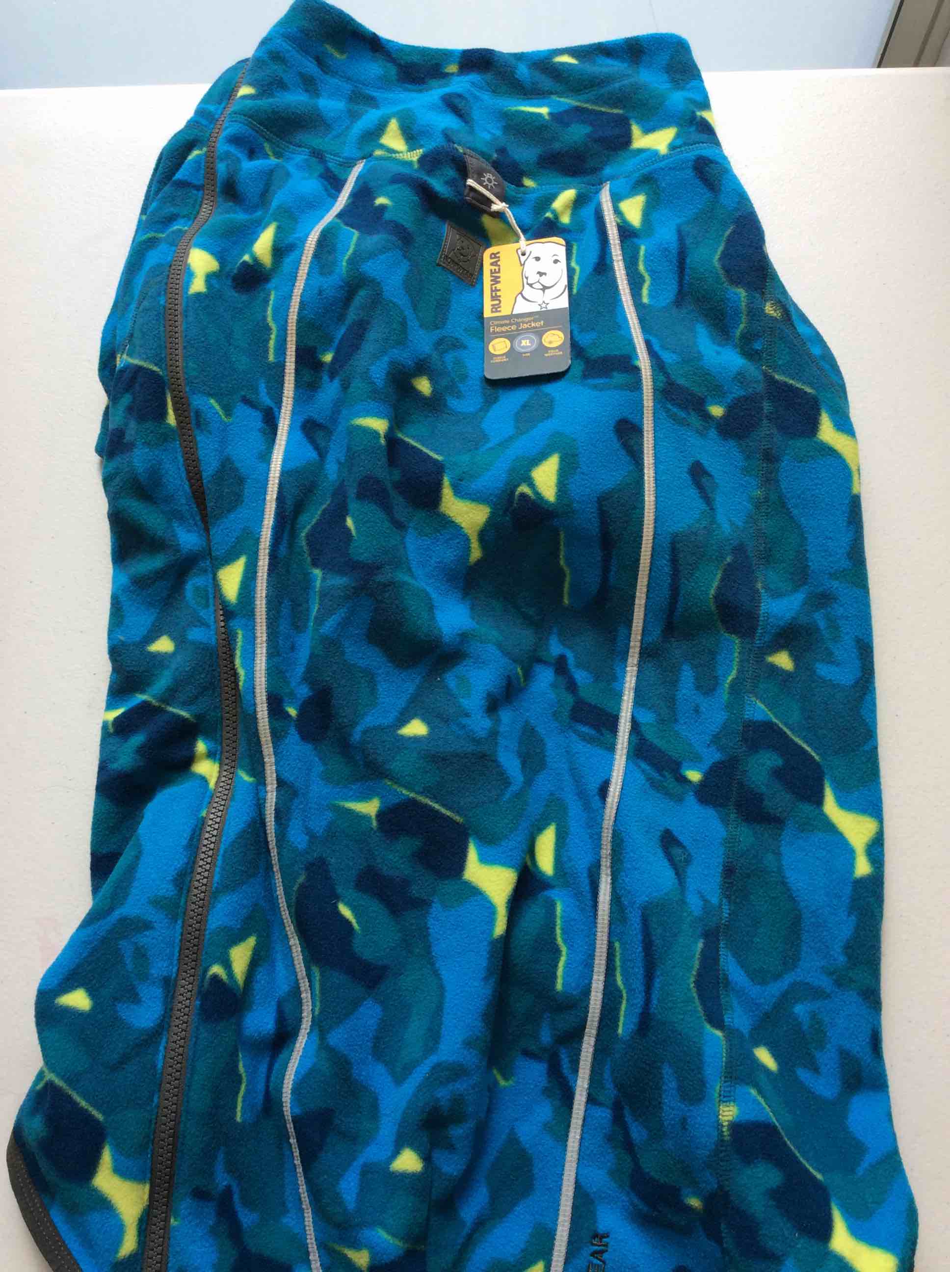 Condition photo showing New/Like New for ruffwear dog climate changer fleece jacket x-large