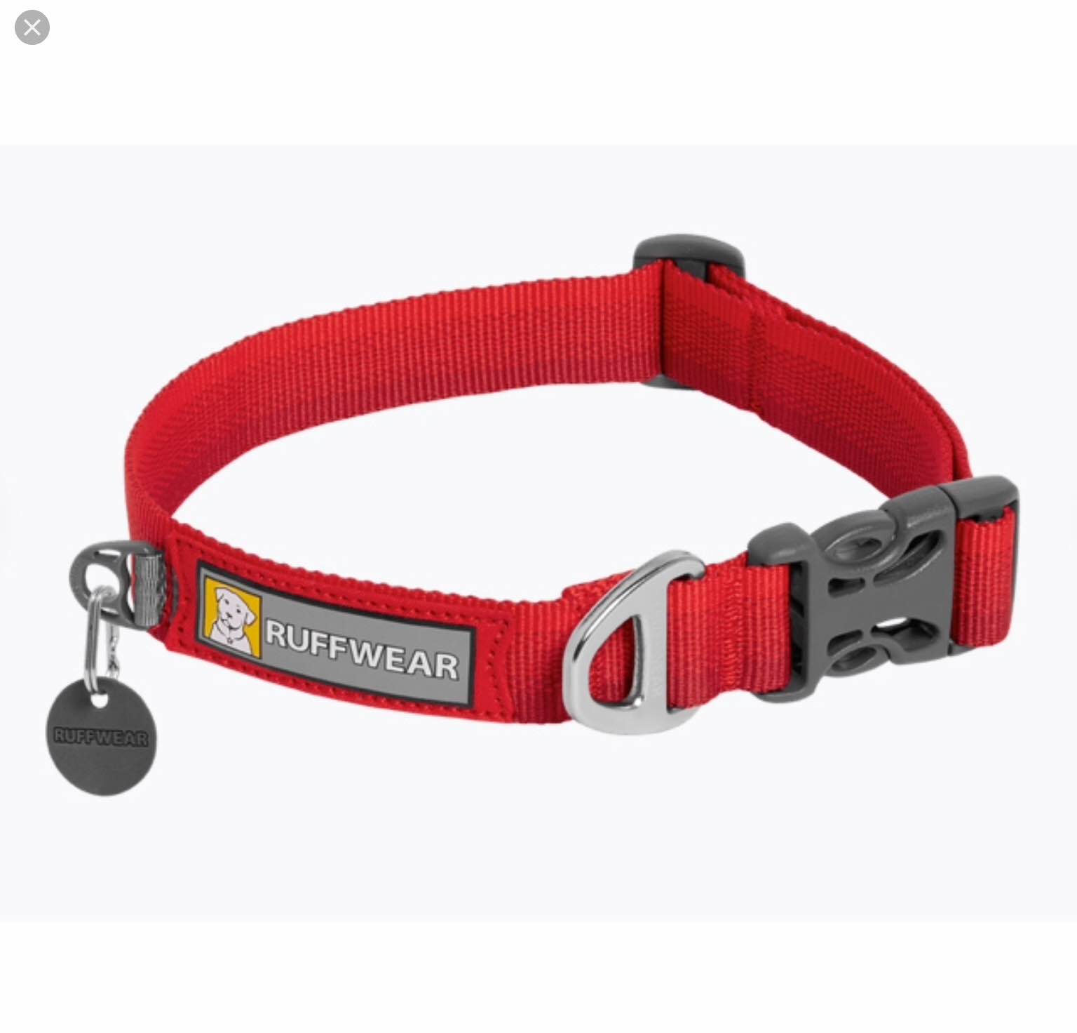Ruffwear Dog Collar Red 14-20in
