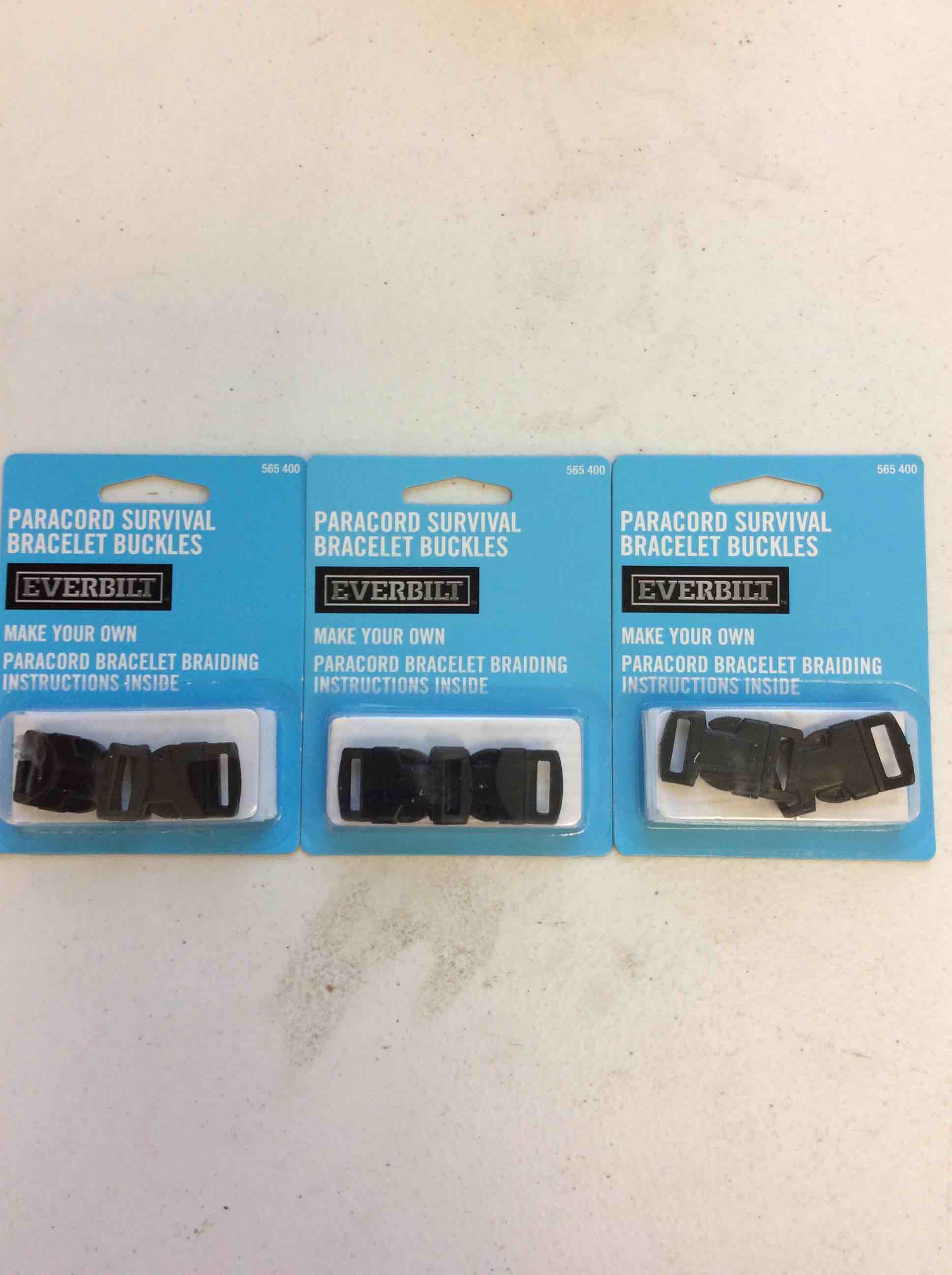 everbilt paracord survival bracelet buckles 3 pack