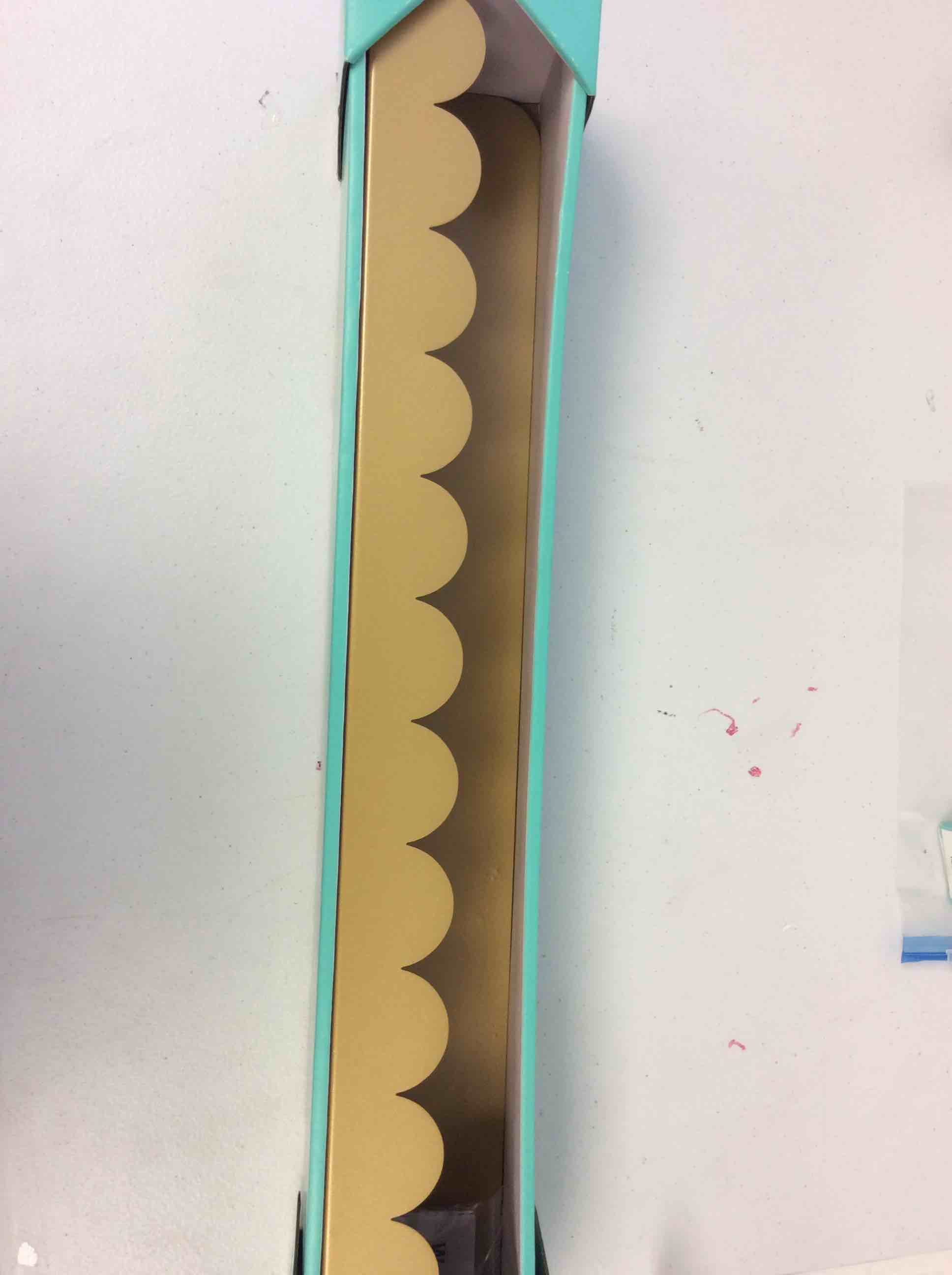 Condition photo showing New/Like New for pillowfort gold wall shelf