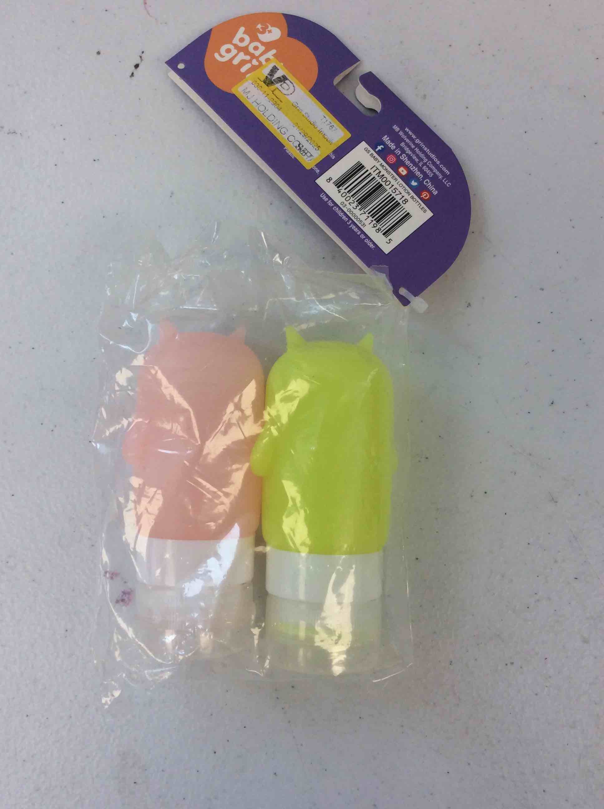 Condition photo showing Good Condition for baby grin monster squeezy bottles