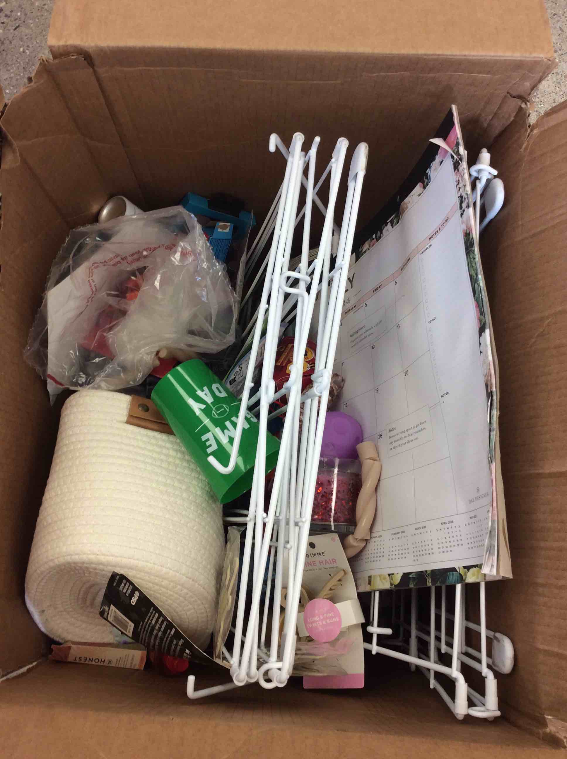 Condition photo showing As Is for box of assorted items
