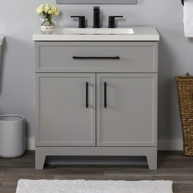 style selections potter single sink bathroom vanity