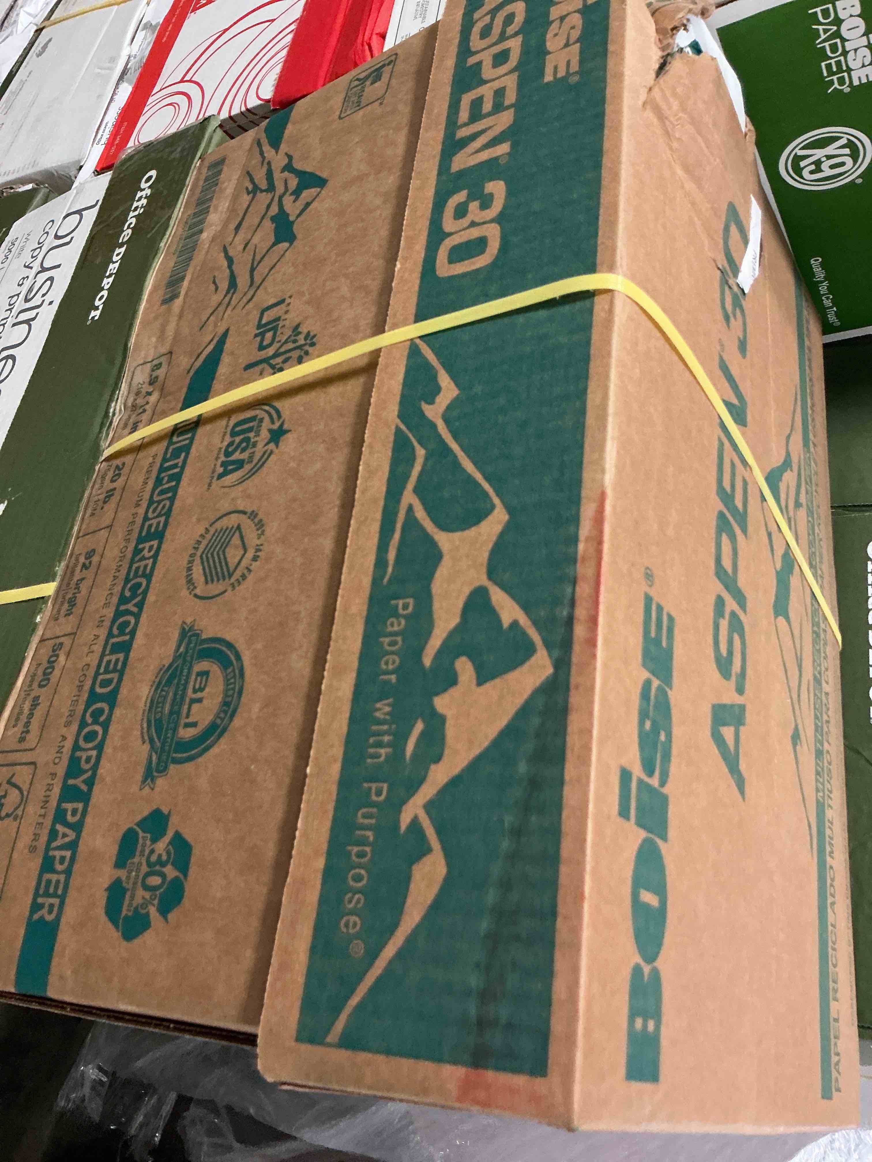 Condition photo showing Good Condition for boise aspen 30 multi-use printer & copy paper, 10 reams, white, letter size, 5000 sheets per case- 054901-ctn