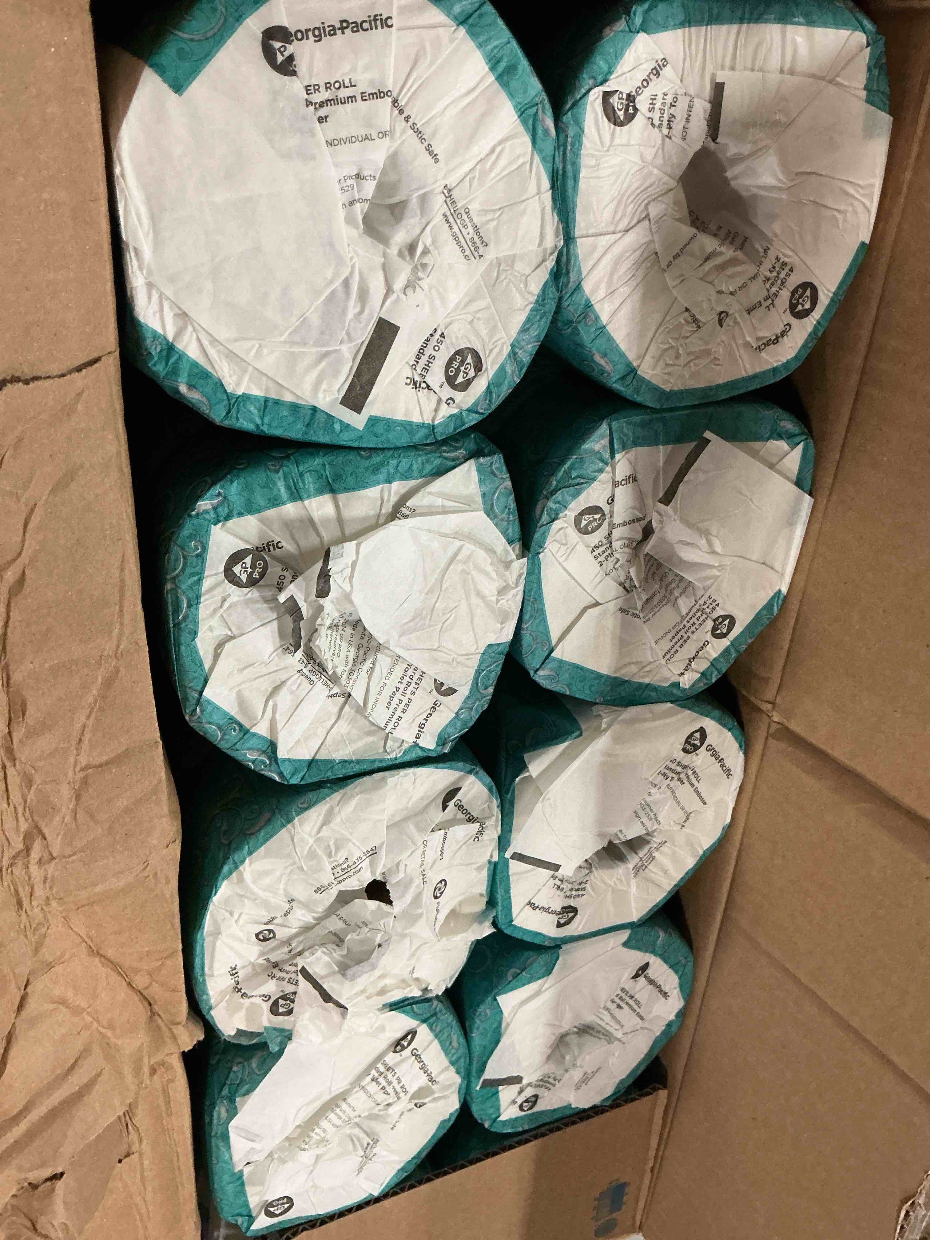 Condition photo showing Brand New for angel soft ps premium bathroom tissue 450 sheets/roll 20 rolls/carton 16620