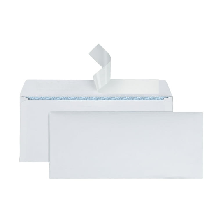 office depot(r) brand 30% recycled clean seal(tm) security envelopes, #10 (4 1/8in. x 9 1/2in.), white, box of 500