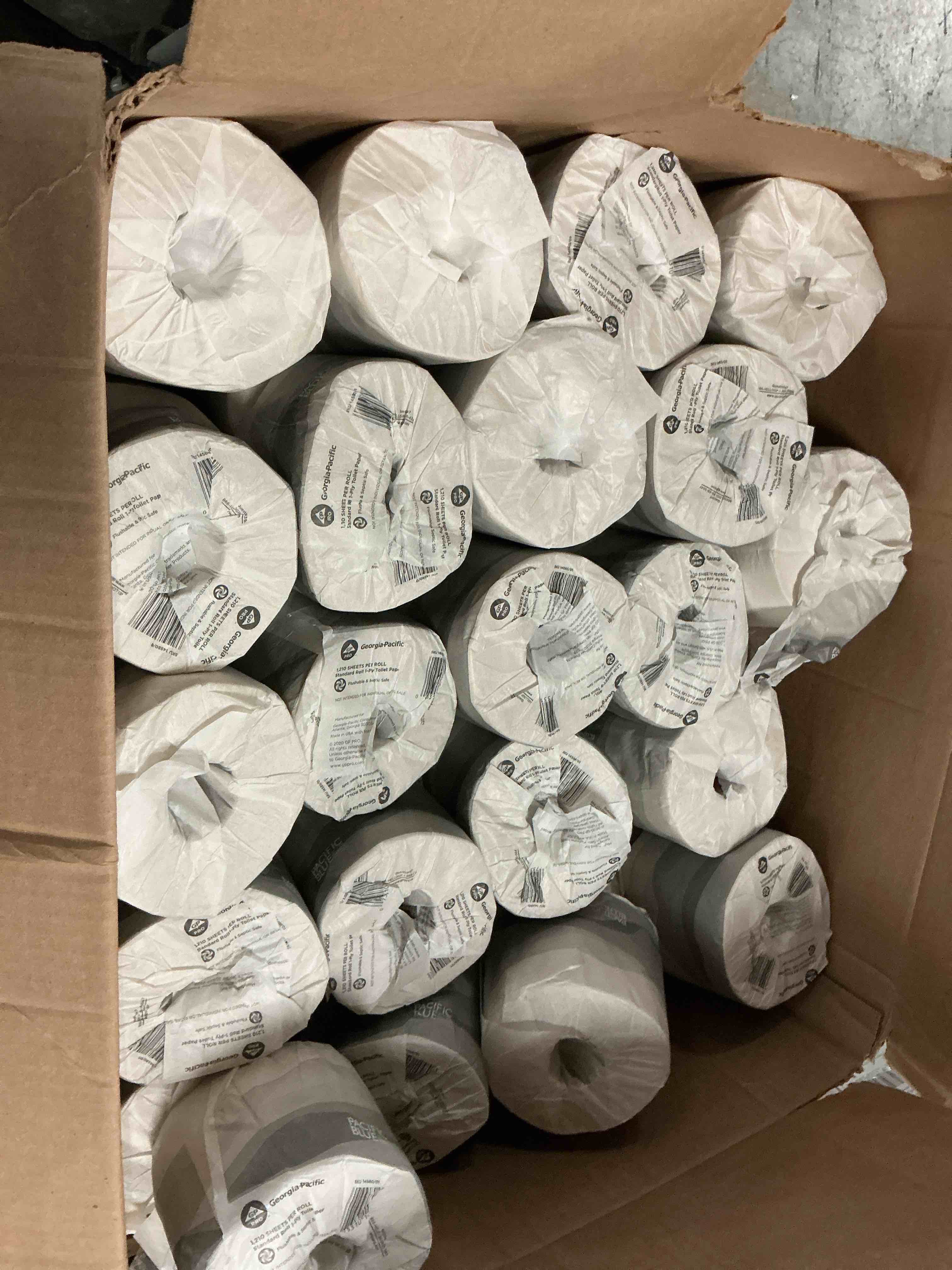 Condition photo showing Good Condition for envision standard roll toilet paper by gp pro 1 ply 4 x 4.05 1210 sheets roll white chlorine free strong absorbent eco friendly for bathroom education al facilities 1210 70carton.