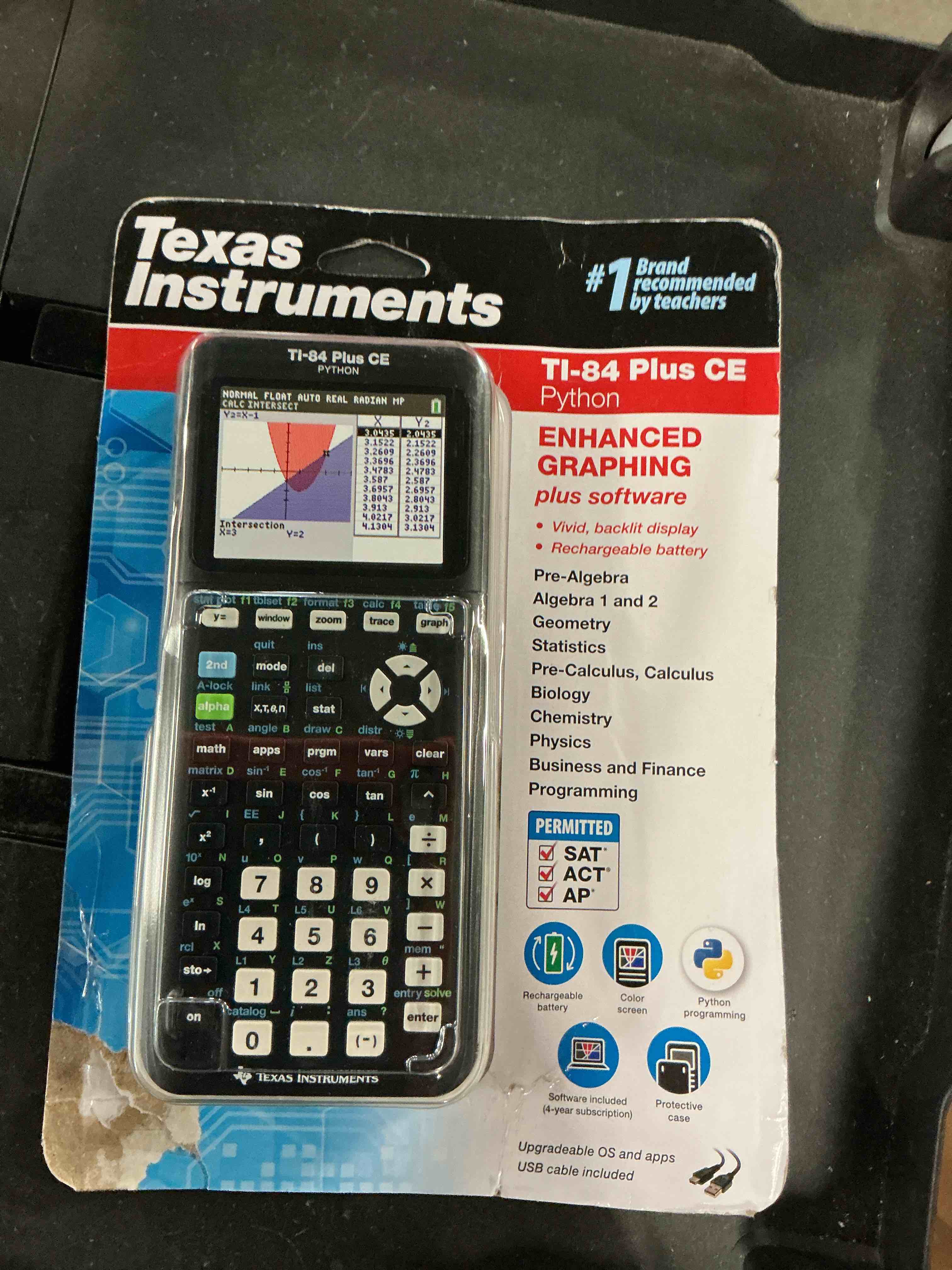 Condition photo showing Good Condition for ti-84 plus ce python graphing calculator