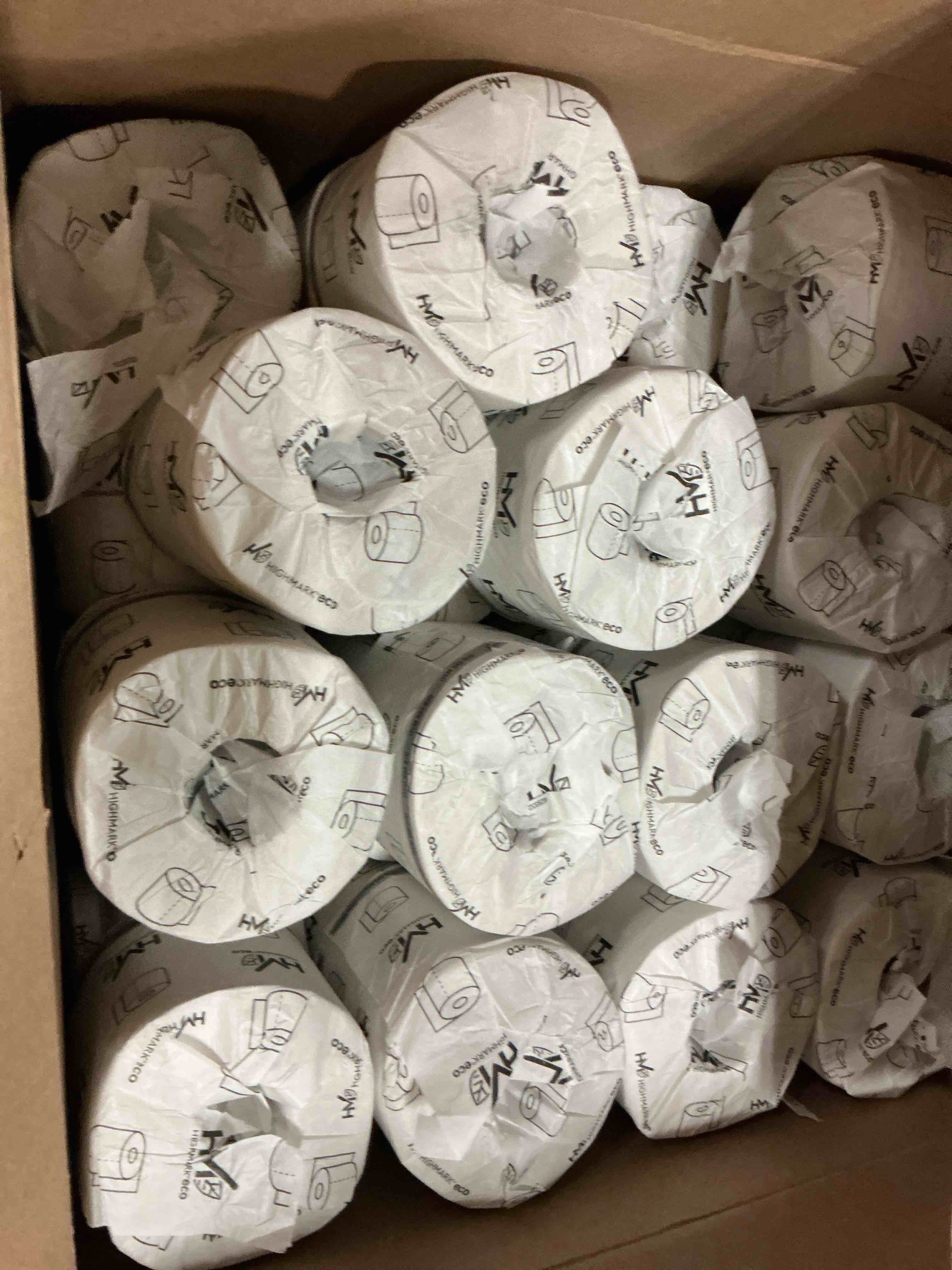 Condition photo showing Good Condition for highmark® premium 2-ply toilet paper, 500 sheets per roll, pack of 50rolls