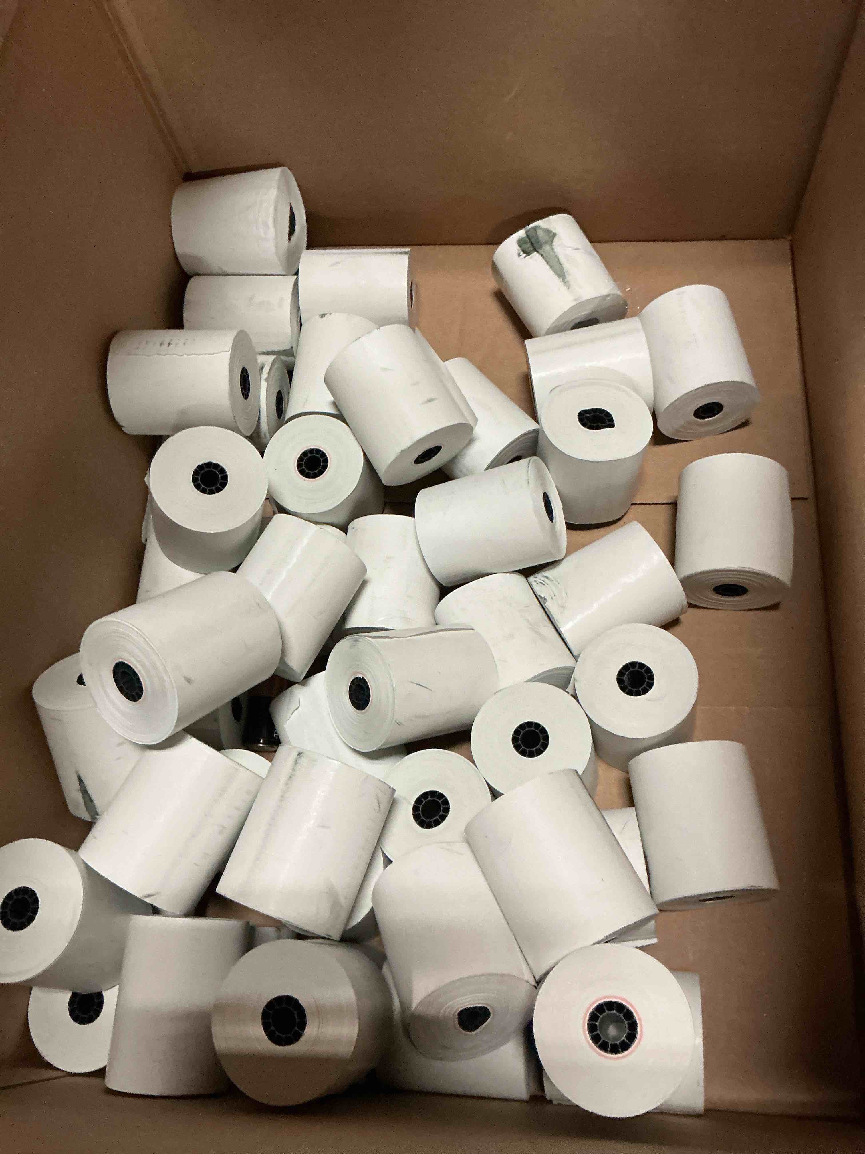Condition photo showing Good Condition for office depot thermal paper rolls, 3 1/8in. x 230ft., white, pack of 40 109282