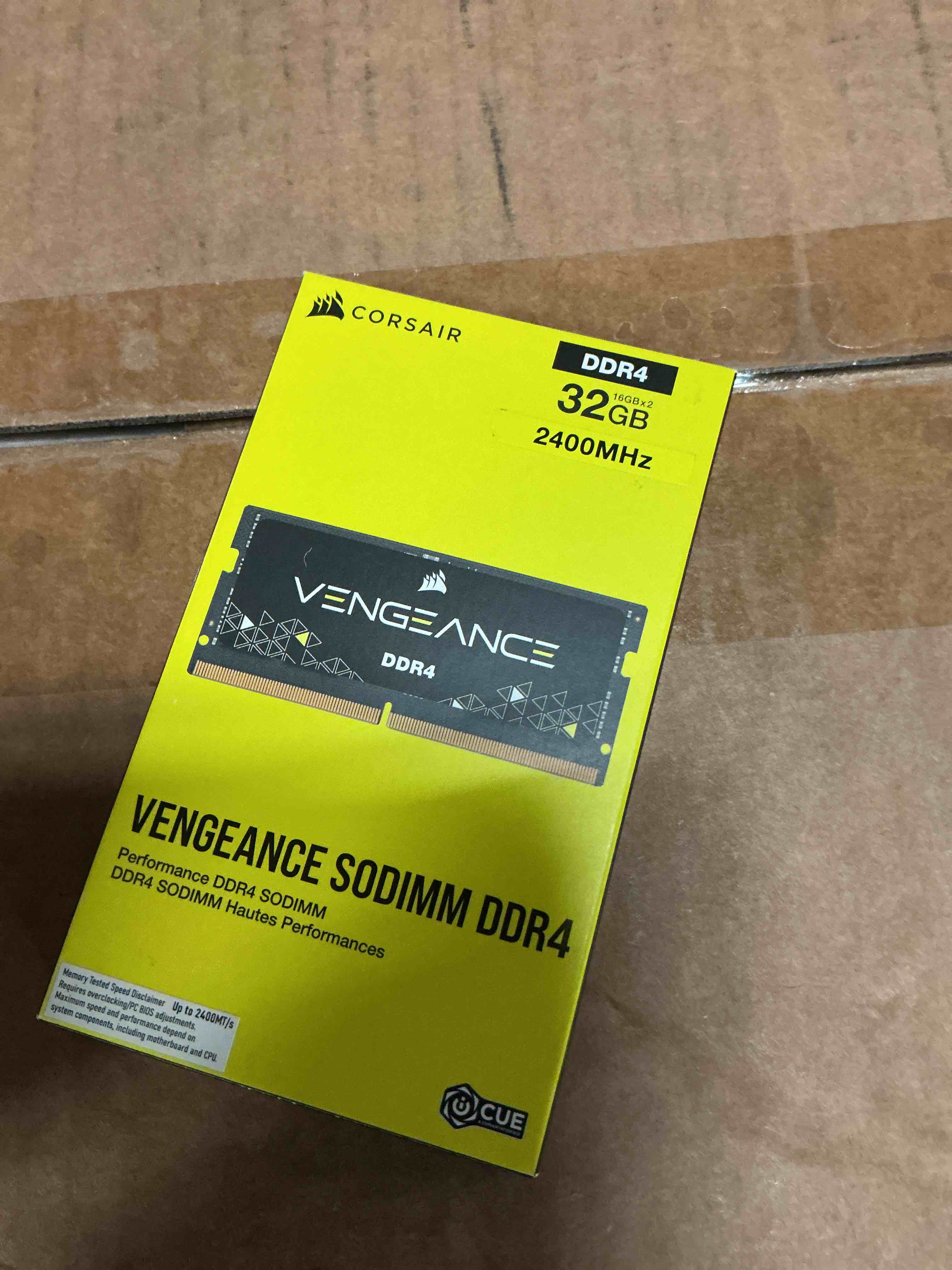 Condition photo showing Good Condition for corsair vengeance 32gb (2 x 16gb) 260-pin ddr4 so-dimm ddr4 2400 (pc4 19200) memory (notebook memory) model cmsx32gx4m2a2400c16