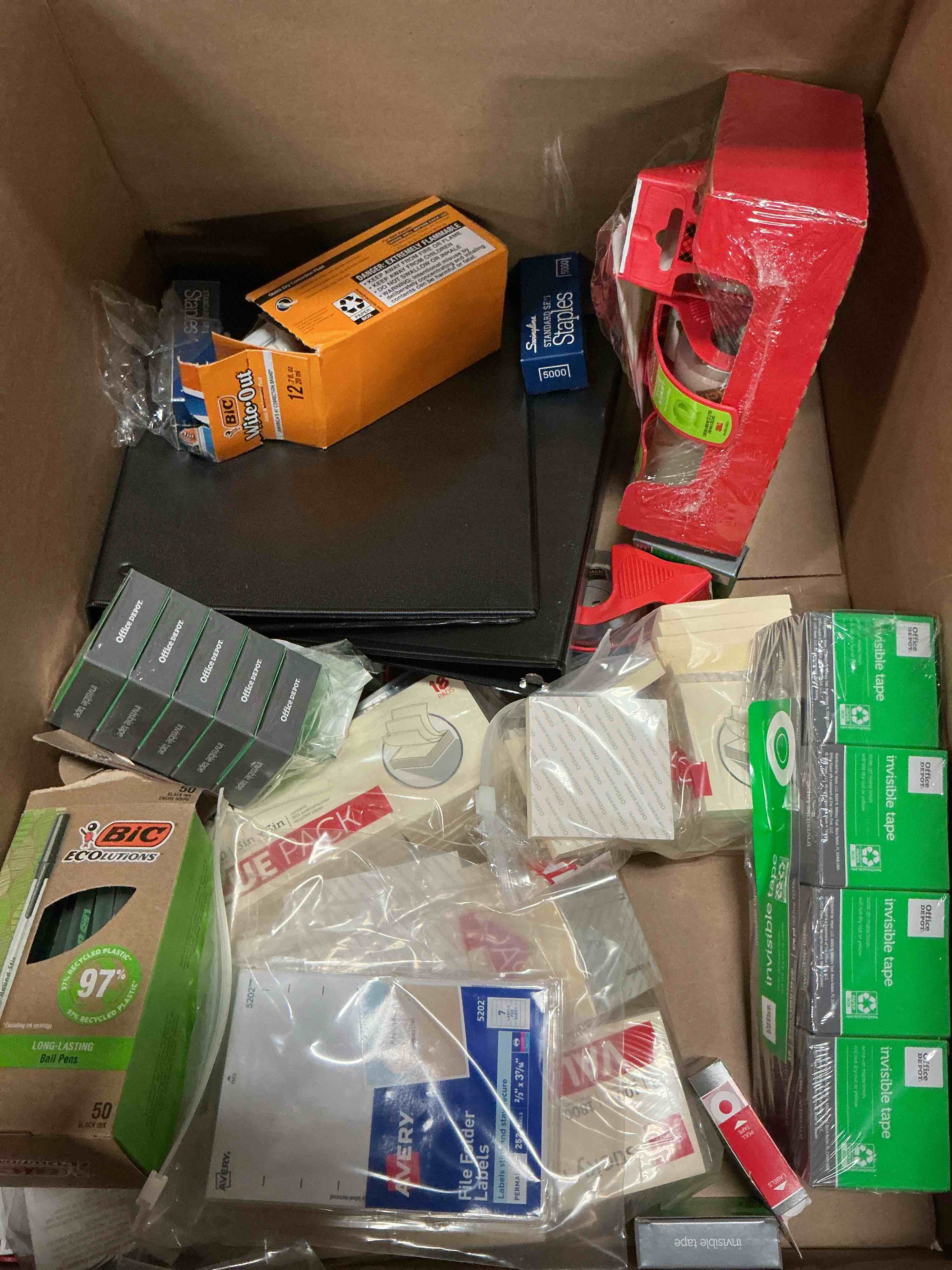 assorted office supplies 