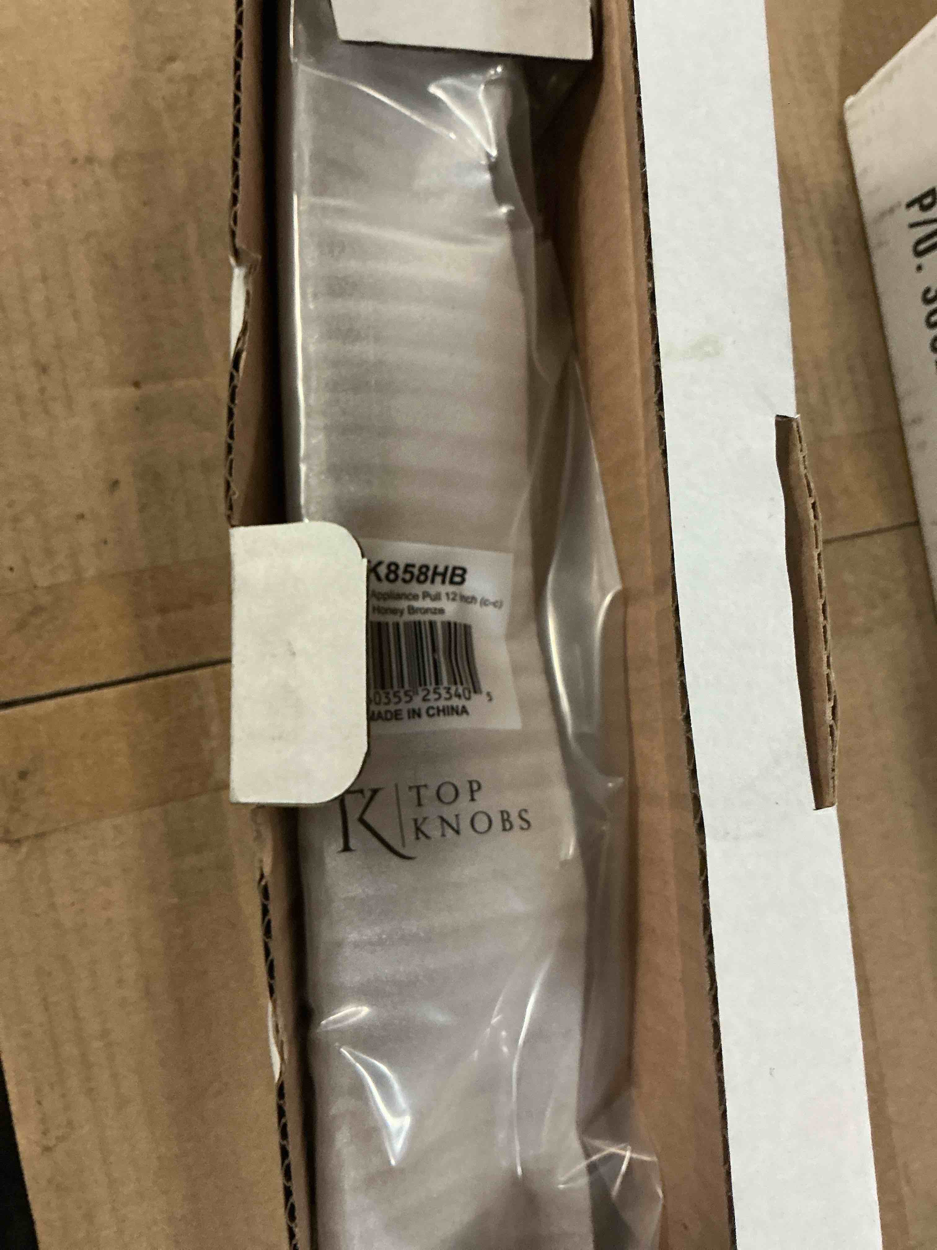 Condition photo showing Good Condition for top knobs tk858 kingsbridge 12" center to center handle appliance pull from