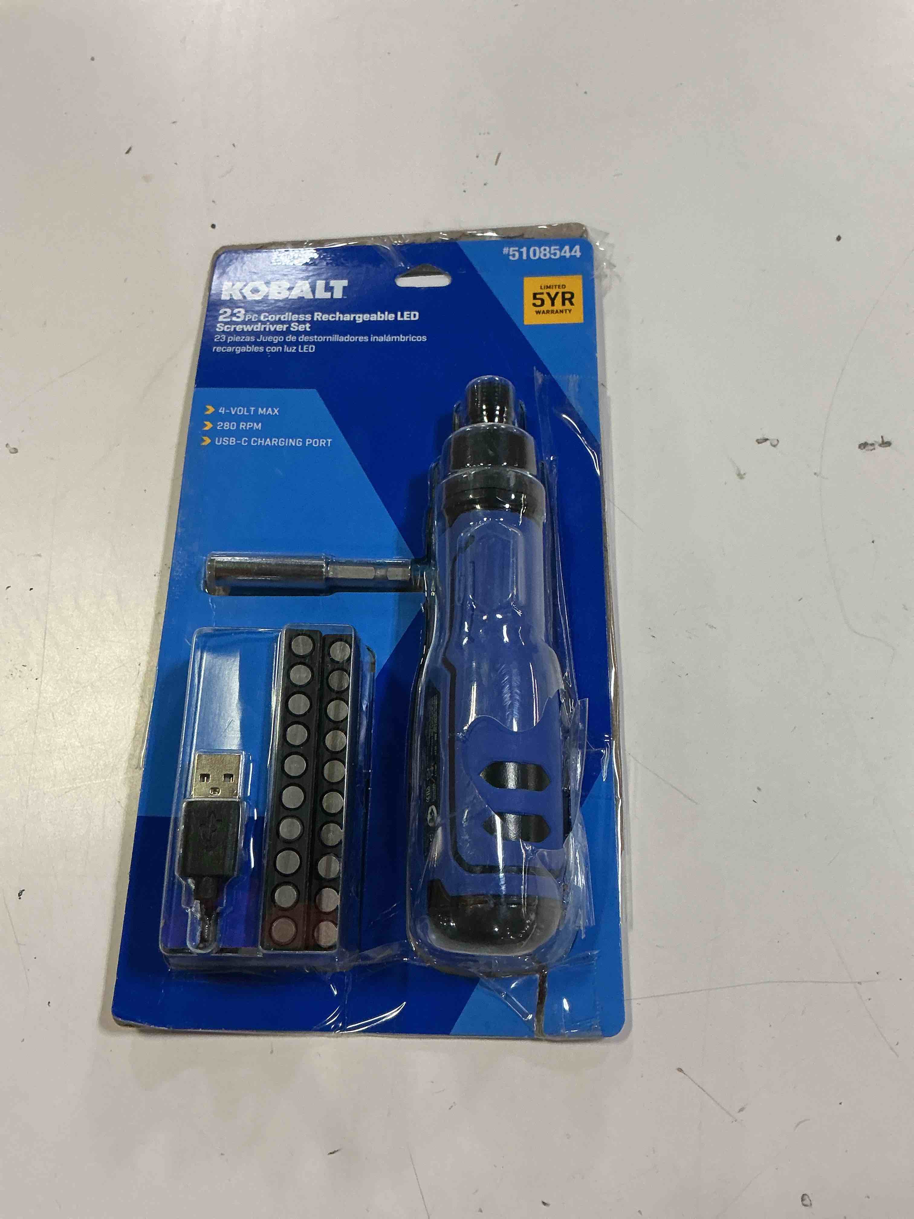 Condition photo showing Good Condition for kobalt kobalt 4-volt max 1/4-in cordless screwdriver (battery included and charger