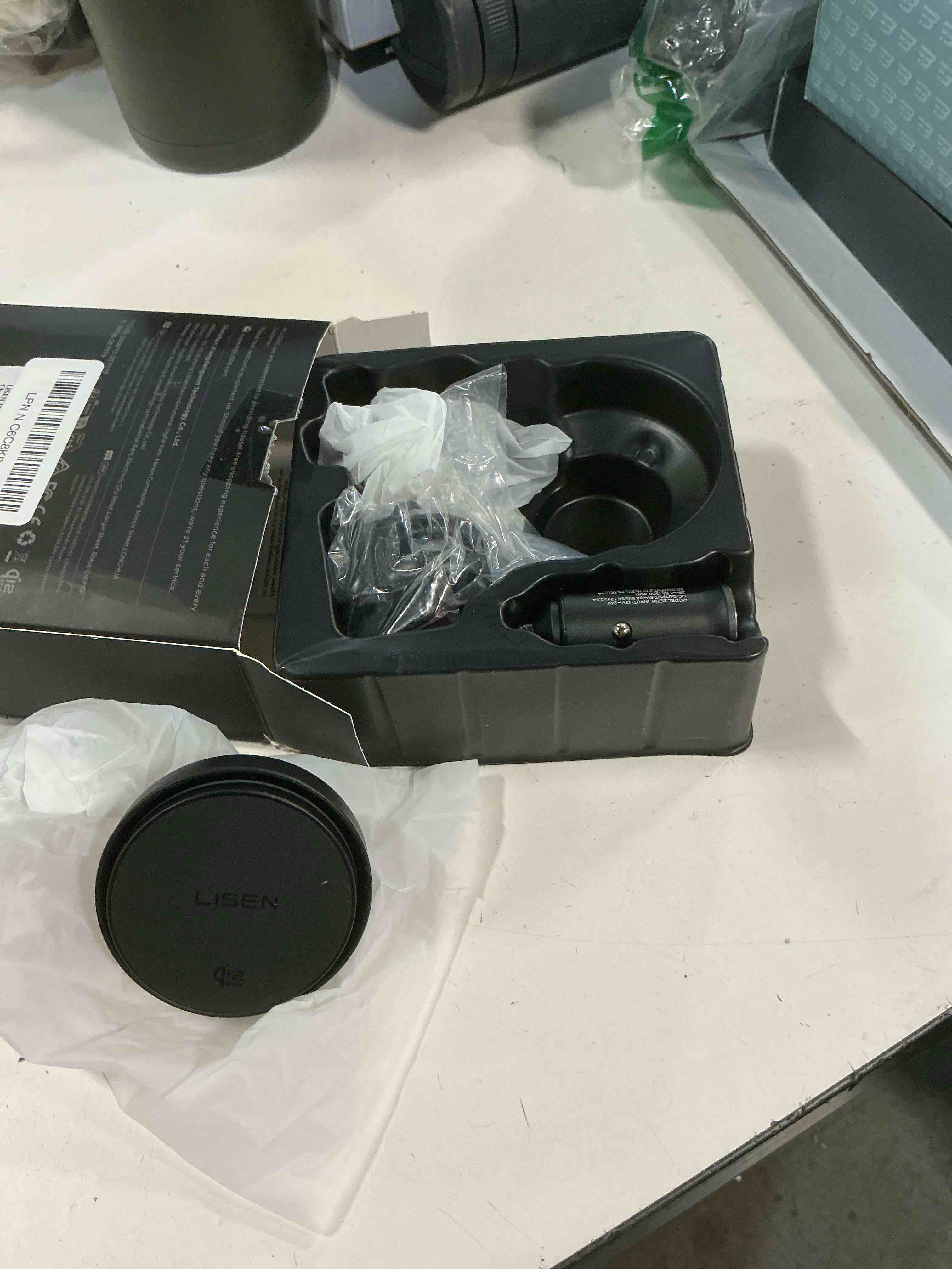 Condition photo showing New/Like New for lisen for qi2.2 25w magsafe car mount charger?[top spec with cooling fan?95w fast adapter] wireless car charger 25w galaxy s26 ultra car charger fast charging for iphone 17 pro max air 16-12 series