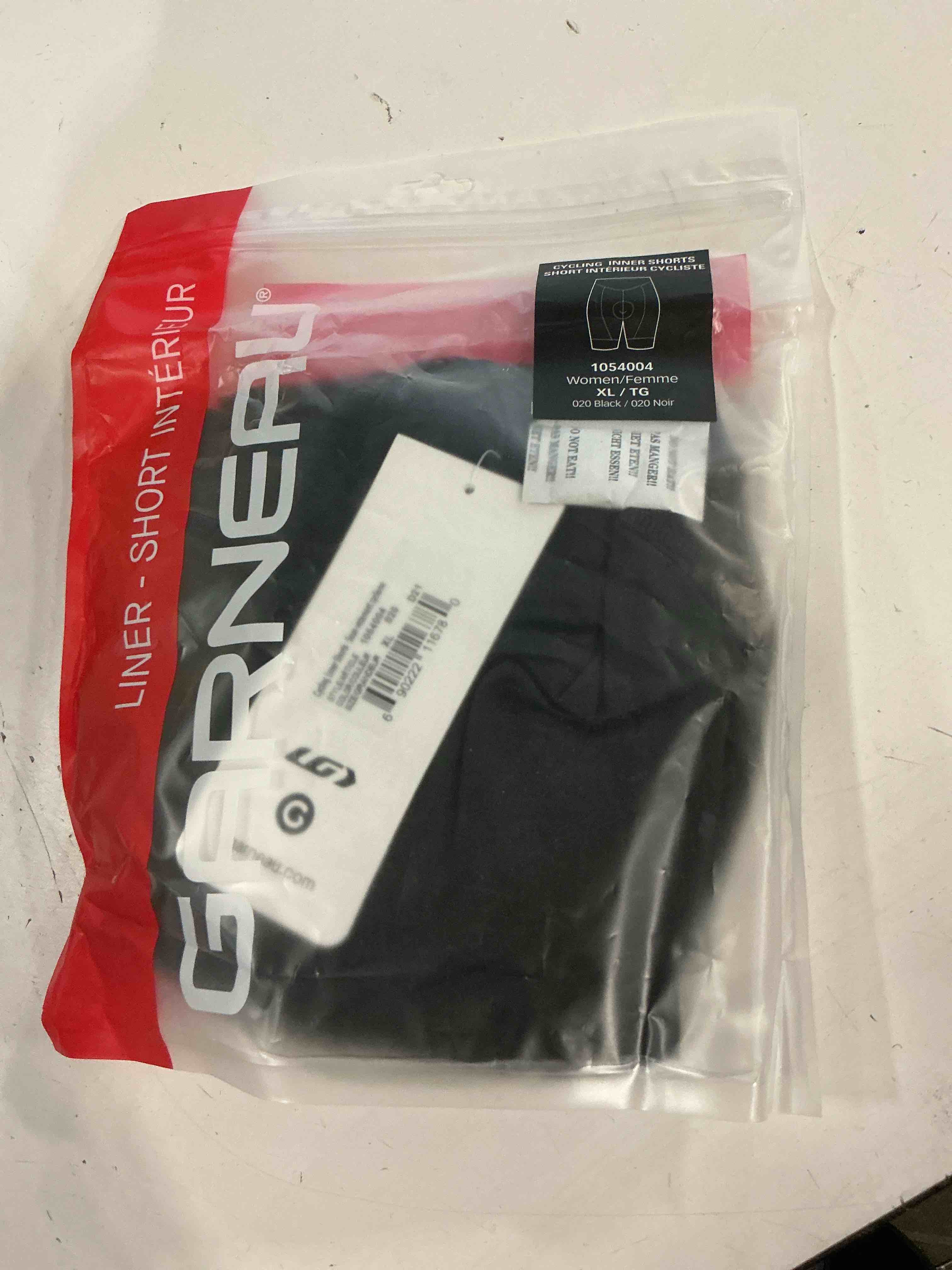 Condition photo showing New/Like New for women's cycling inner shorts size xl