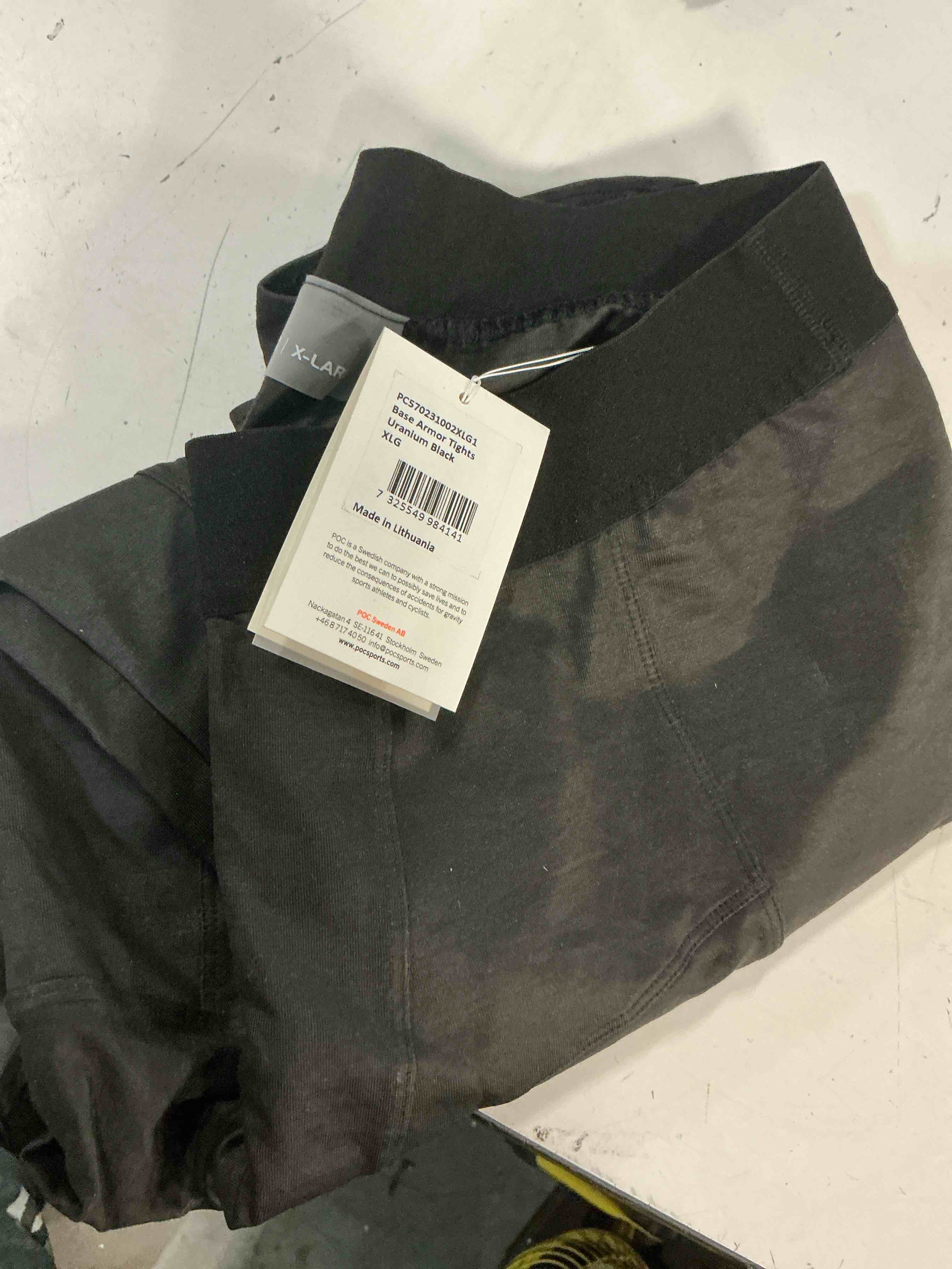 Condition photo showing New/Like New for poc base armor tights size xl