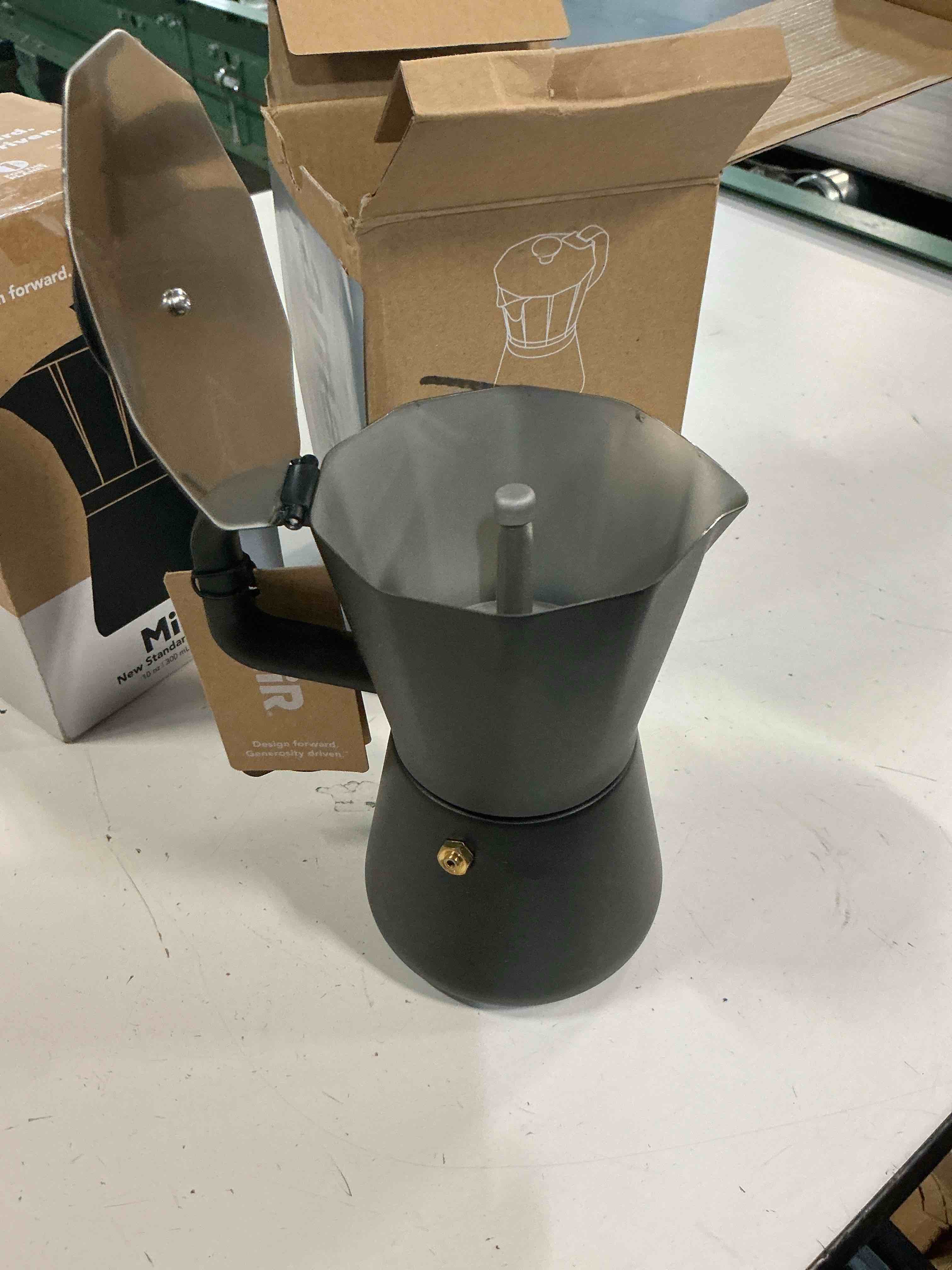Condition photo showing New/Like New for miir new standard moka pot, 10oz - durable coffee maker for rich espresso strength brew